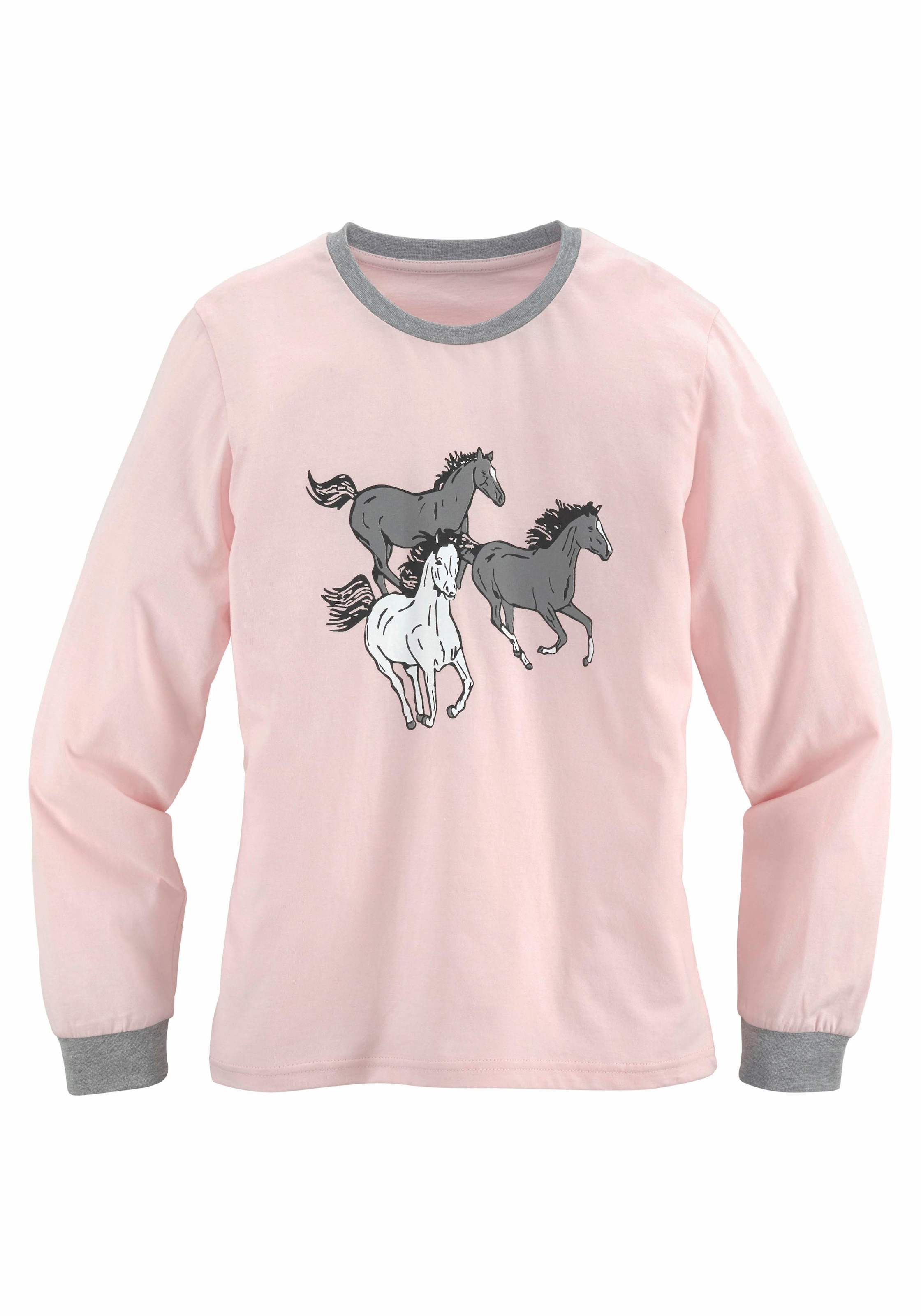 petite fleur Pyjama mit Rundhalsausschnitt BAUR | online kaufen