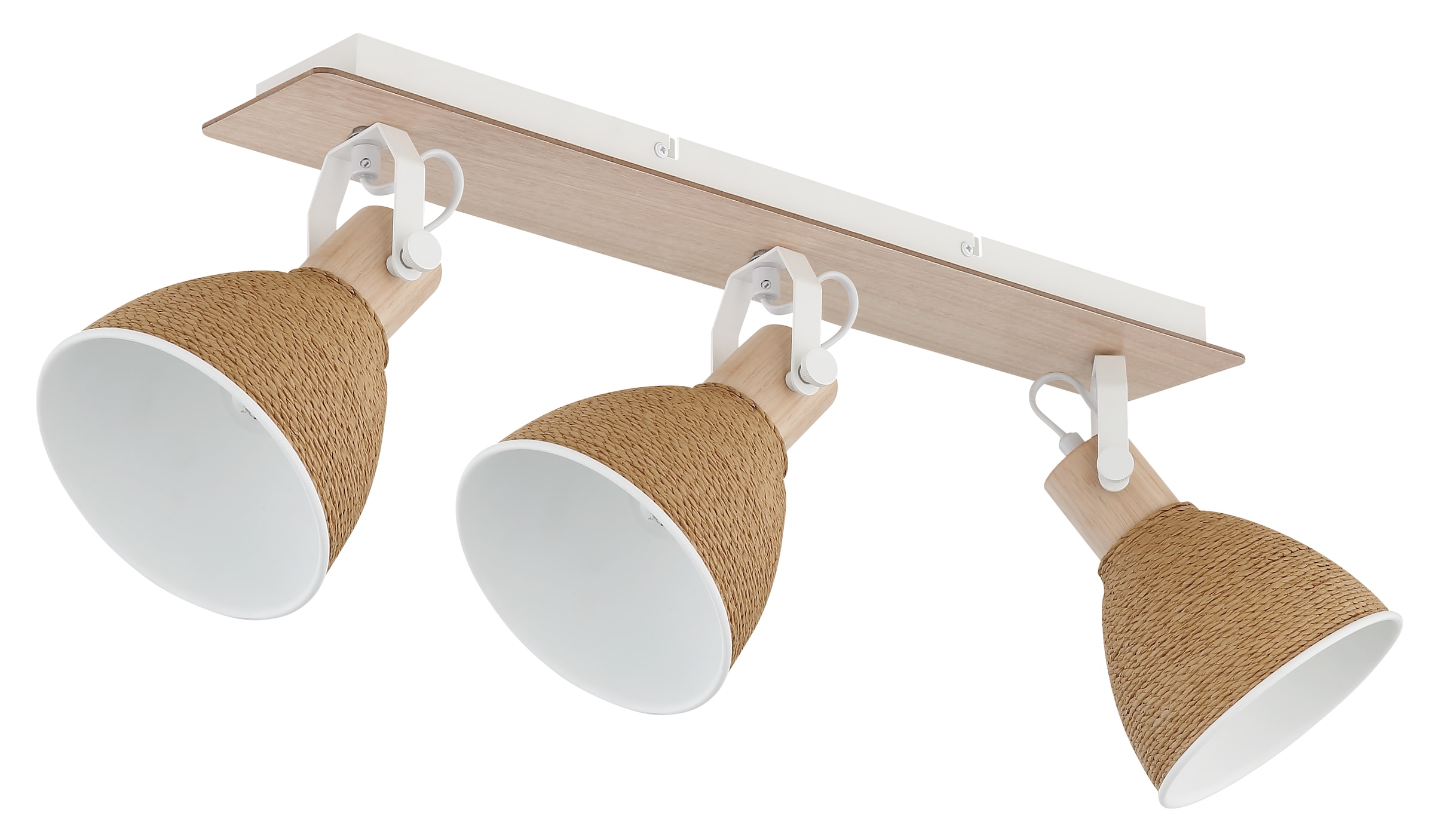 GLOBO LIGHTING Deckenstrahler »LYNDON« E14 1 Stk. Strahler Holzoptik, schwenkbar, vielseitig & modern einsetzbar