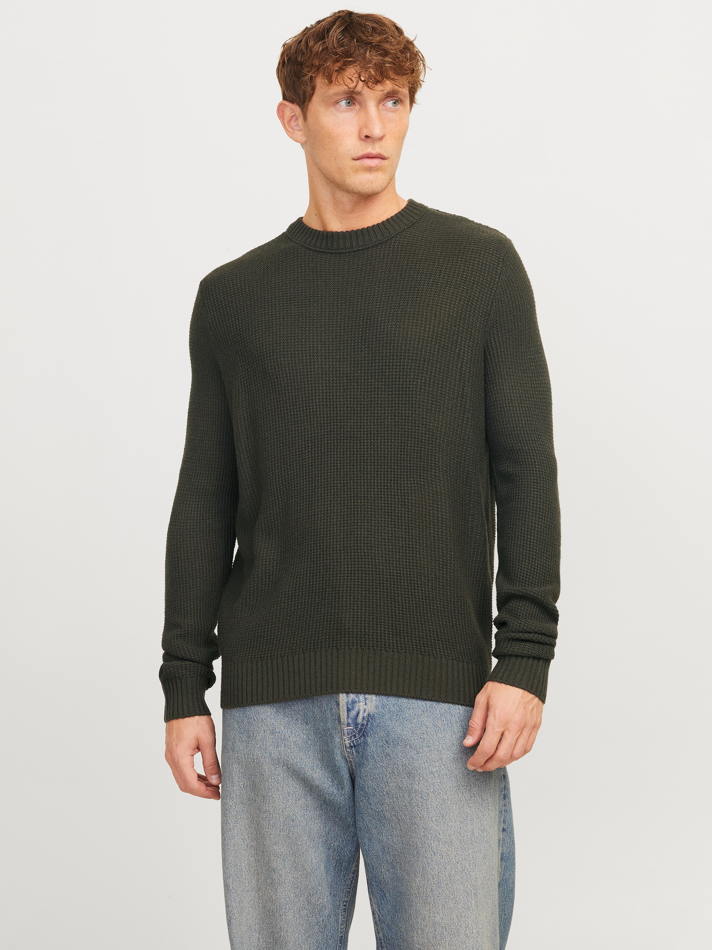 Jack & Jones Rundhalspullover "JJROY KNIT CREW NECK" günstig online kaufen