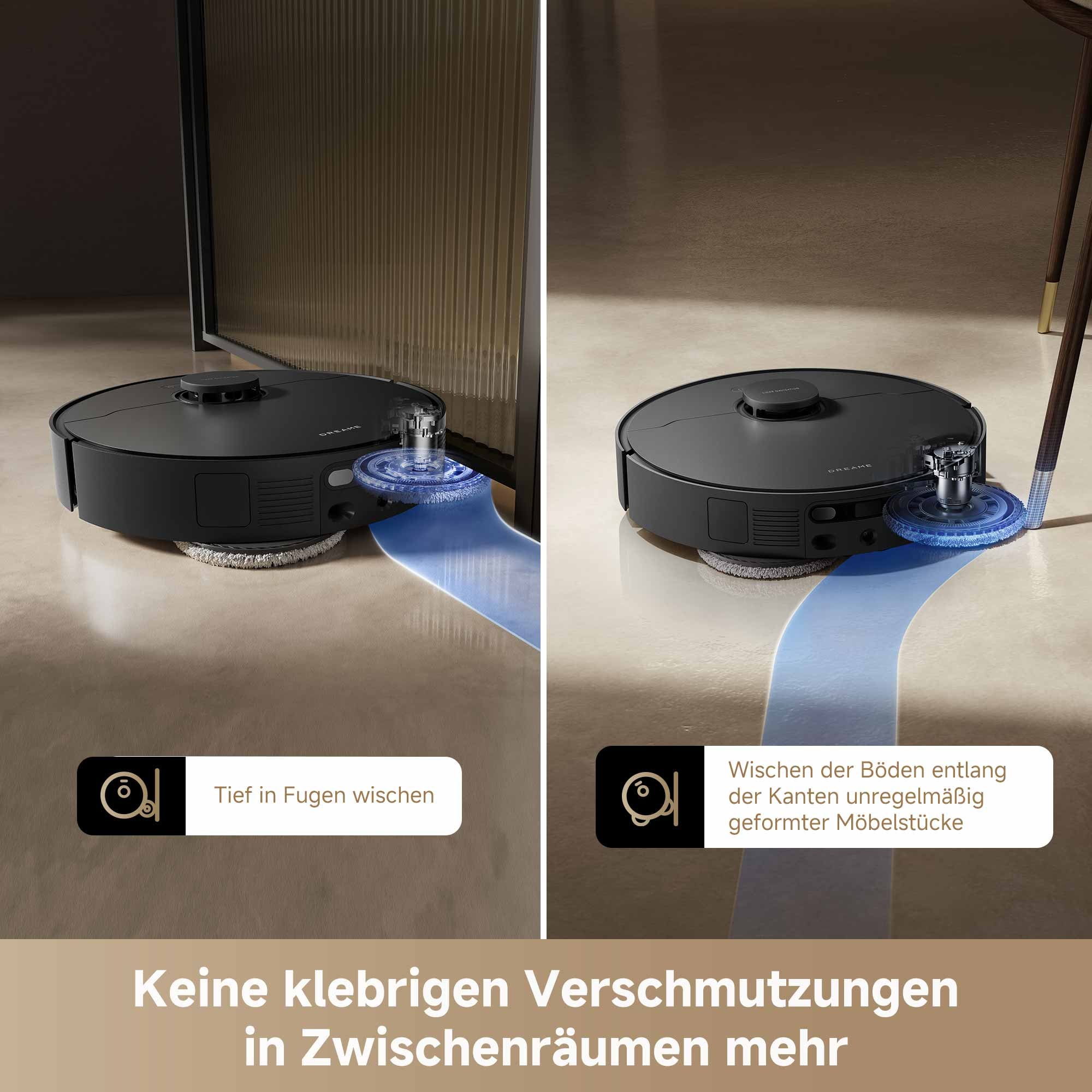 Dreame Saugroboter »L40 Ultra AE mit Wischfunktion«, 19.000Pa Saugkraft, Moppreinigung, KI-gestützte Hinderniserkennung
