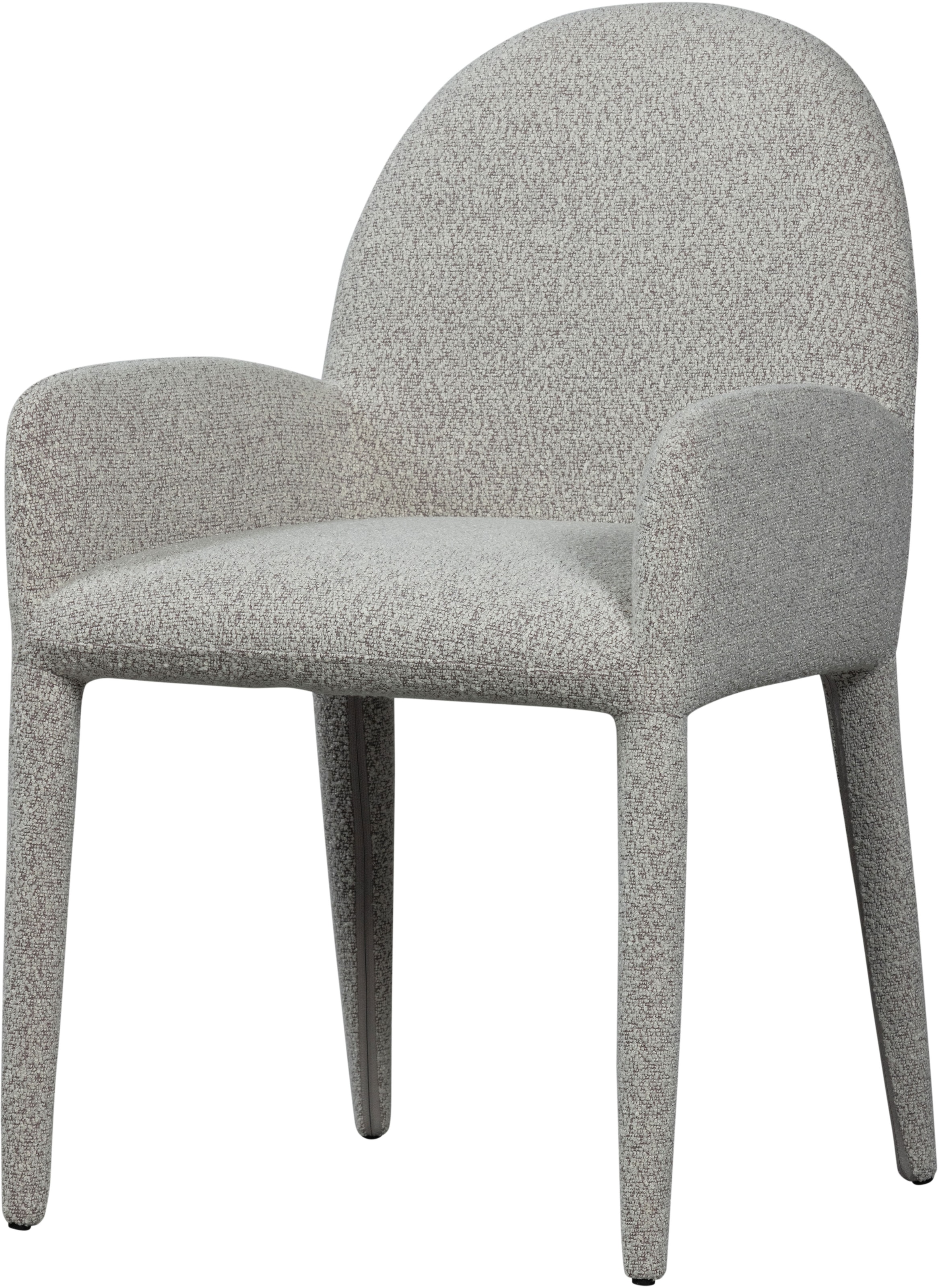 WOOOD Esszimmerstuhl "Elegance aus Bouclé-Gewebe mit Armlehnen H 83 x B 54 günstig online kaufen