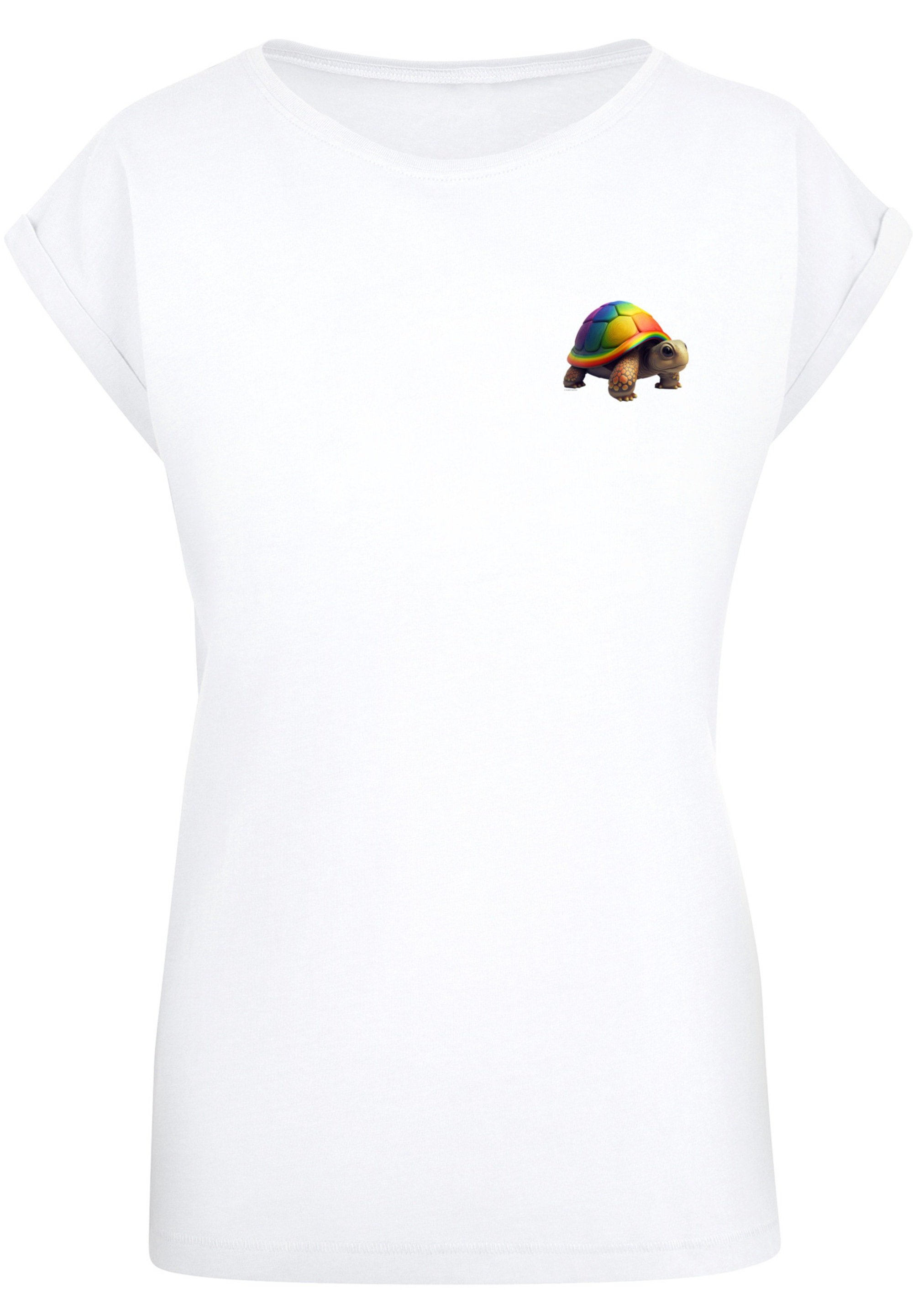 F4NT4STIC T-Shirt »Rainbow Turtle SHORT SLEEVE TEE«, Print