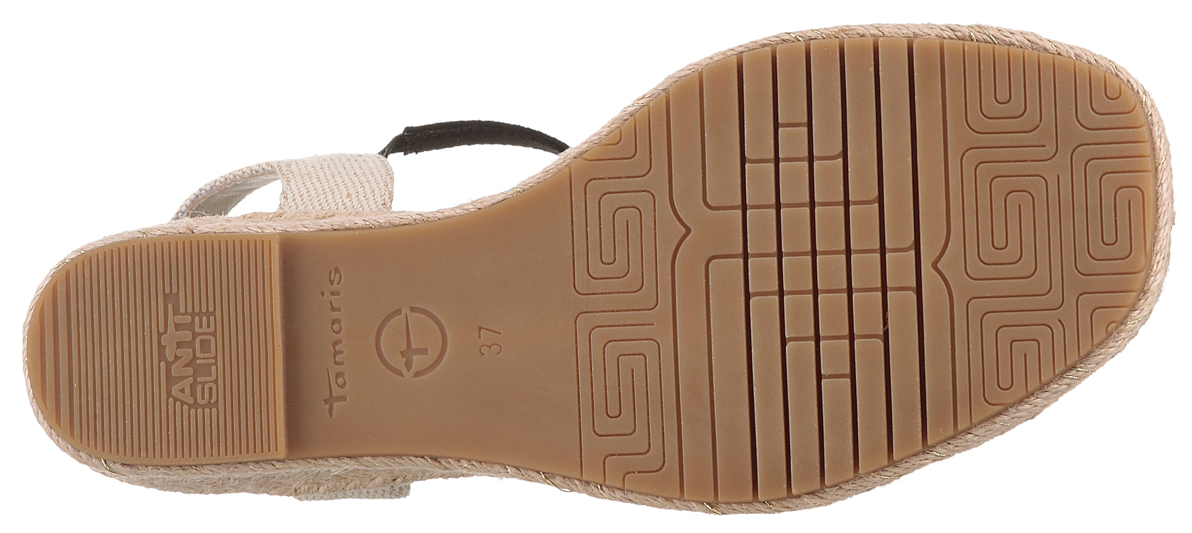 Tamaris Keilsandalette, Riemchensandale, Sommerschuh mit modischer Kreuzbandage