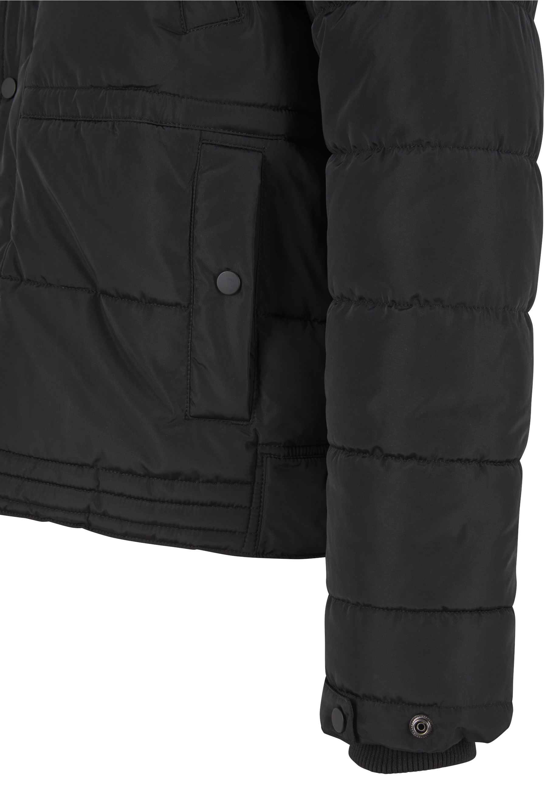 URBAN CLASSICS Winterjacke »Urban Classics Puffer Jacket With Detachable Fur Collar« 1 Stk. tlg. ohne Kapuze