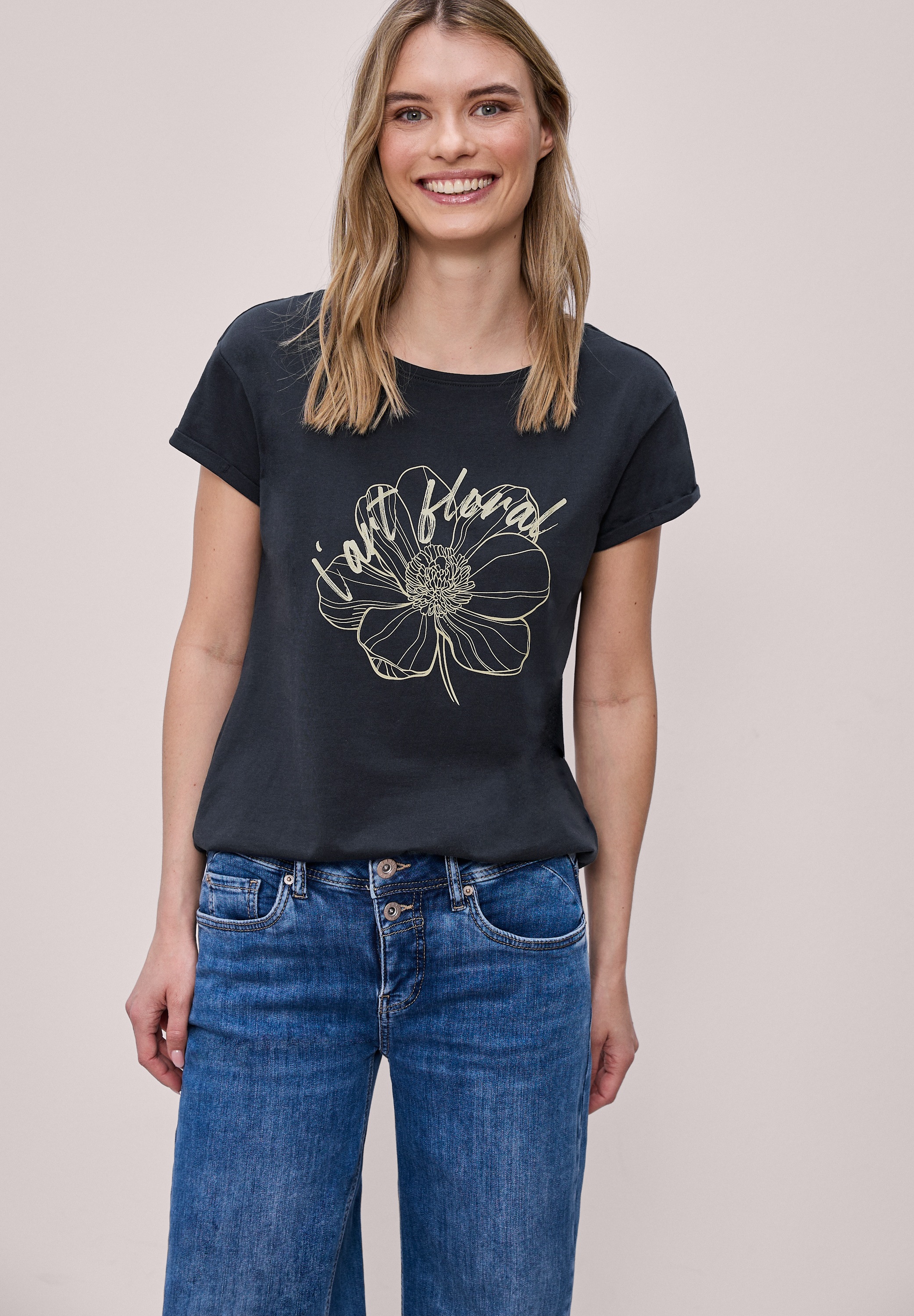 STREET ONE Print-Shirt aus reiner Baumwolle günstig online kaufen