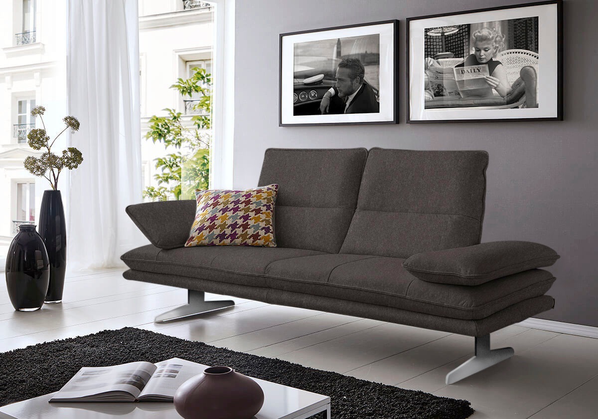 Thumbnail - W.SCHILLIG 2-Sitzer "broadway, Designsofa mit tollem Sitzkomfort", Sitztiefenverstellung, Kopfteil- & Seitenteilverstell...