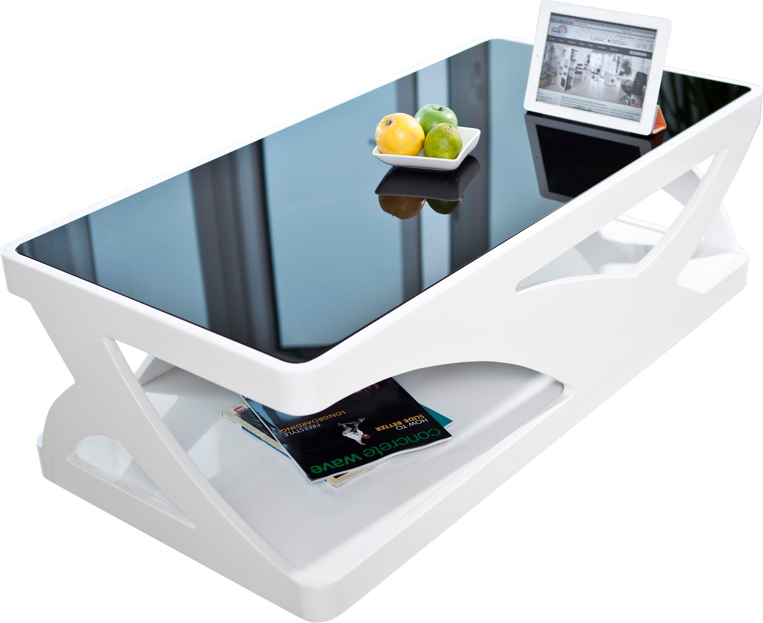 SalesFever Couchtisch "Lacona Coffeetable mit stilvollem Aussehen" Schwarzg günstig online kaufen