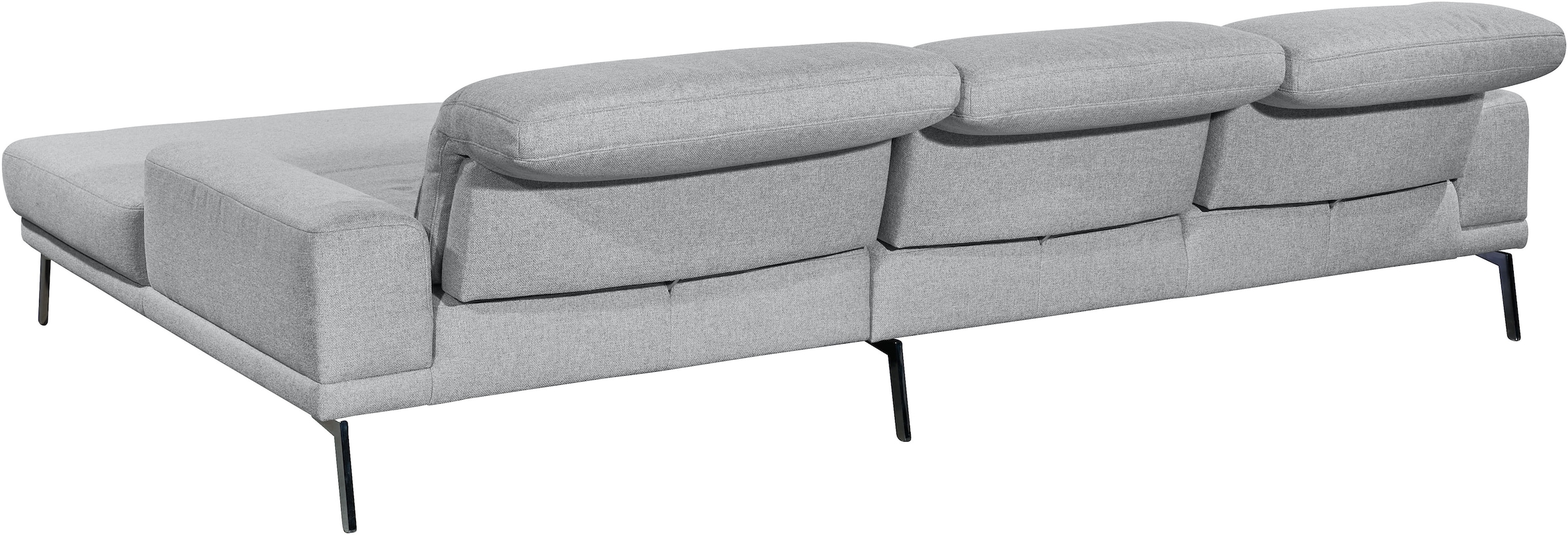 Musterring Ecksofa »MR 4580«, mit Kopf- und Sitztiefenverstellung, Metallfuß chrom, 288 x 193/220cm