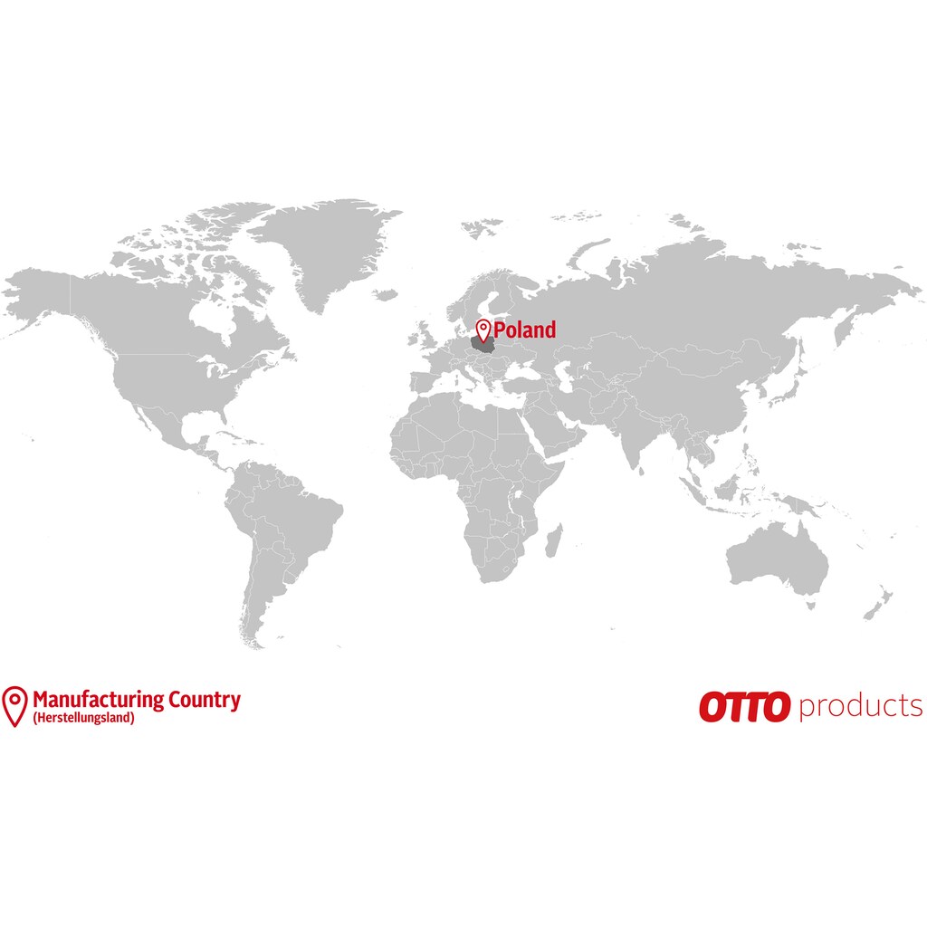OTTO products Hocker »Grazzo«, hochwertige Stoffe aus recyceltem Material, Steppung im Sitzbereich