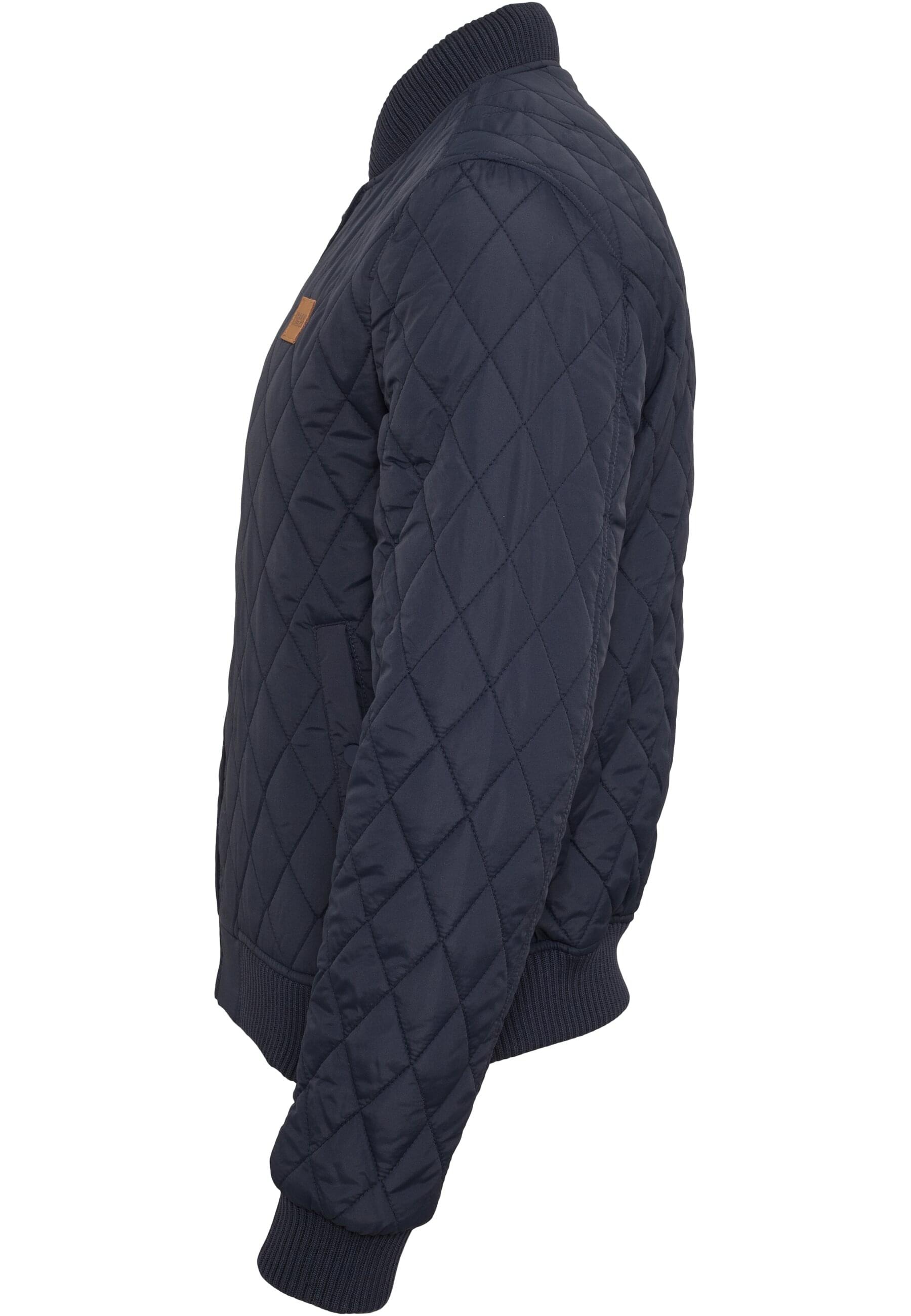 URBAN CLASSICS Allwetterjacke »Urban Classics Herren Diamond Quilt Jacket«, (1 St.), ohne Kapuze
