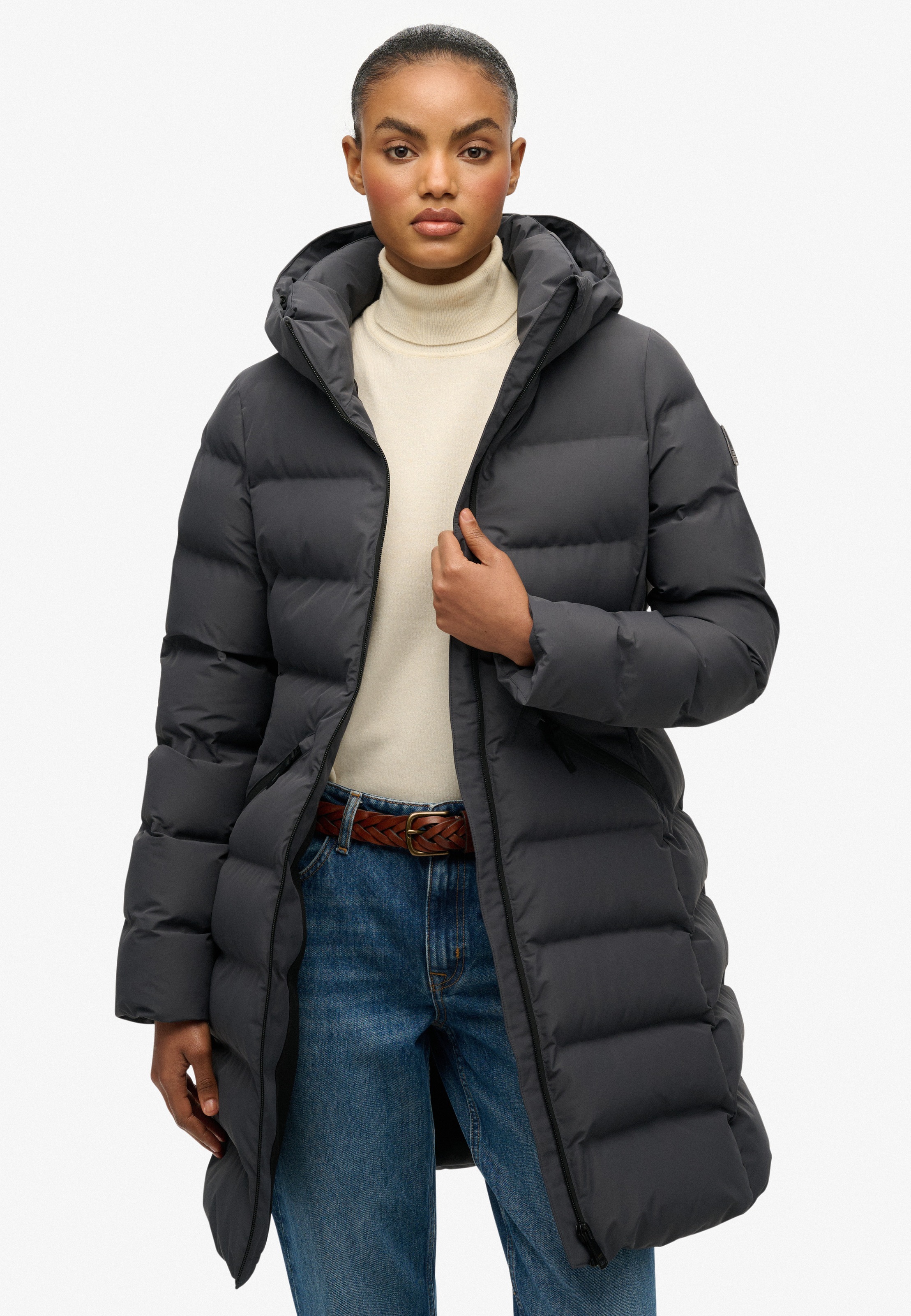 Superdry Steppjacke "CITY MID PADDED JACKET" mit Kapuze Kunstfaser, relaxed günstig online kaufen