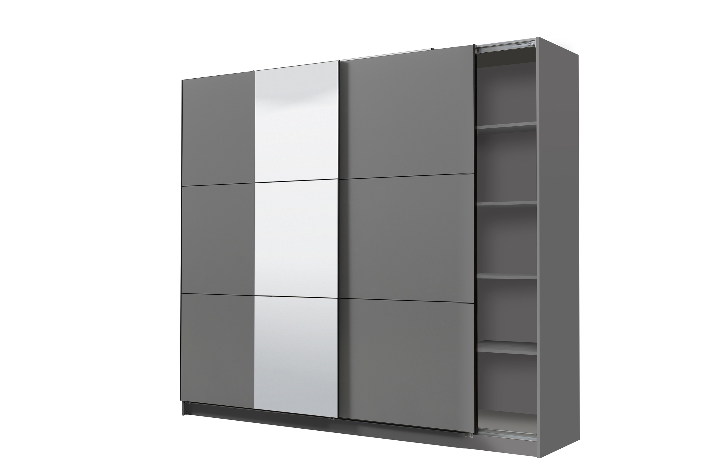 INOSIGN Schwebetürenschrank »Sierra Kleiderschrank mit Spiegel Wäscheschrank Garderobe«, Topseller INKLUSIVE Inneneinteilung, FSC-Zertifiziert