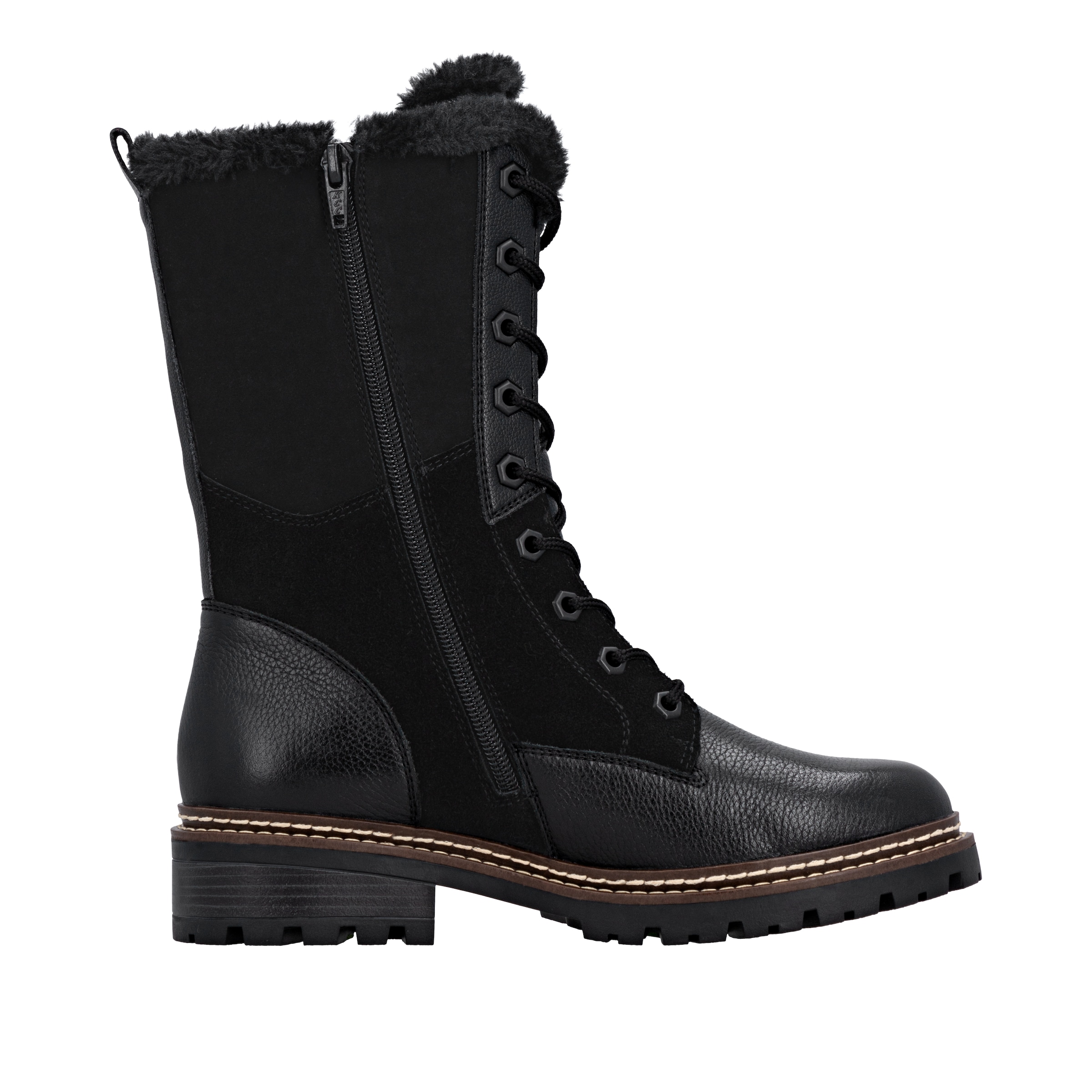 Remonte Schnürstiefel »FIBER GRIP«, Schnürboots, Winterboots, Profilsohle, wasserabweisende TEX-Membran