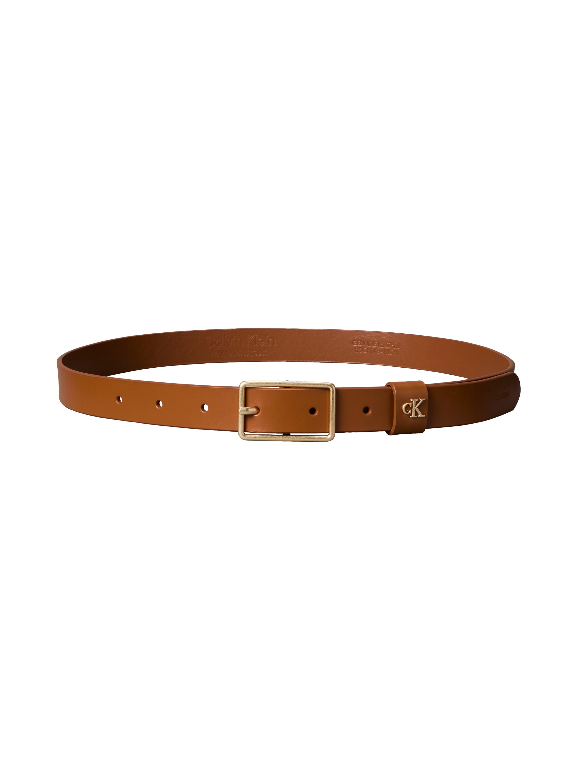 Calvin Klein Ledergürtel "SQUARE BUCKLE CK LOOP 25MM" Größenverstellbar günstig online kaufen