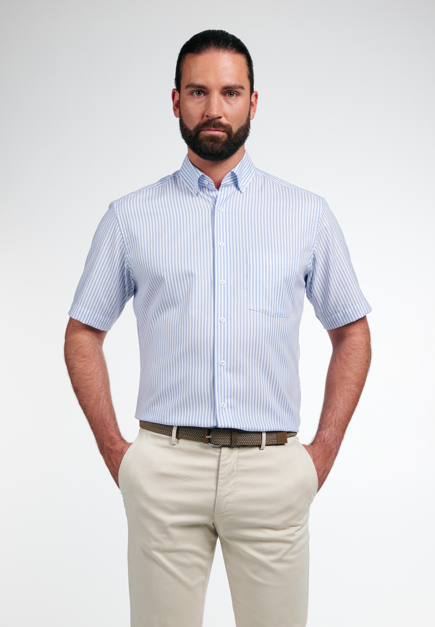 Eterna Kurzarmhemd "MODERN FIT" NON IRON (bügelfrei) günstig online kaufen