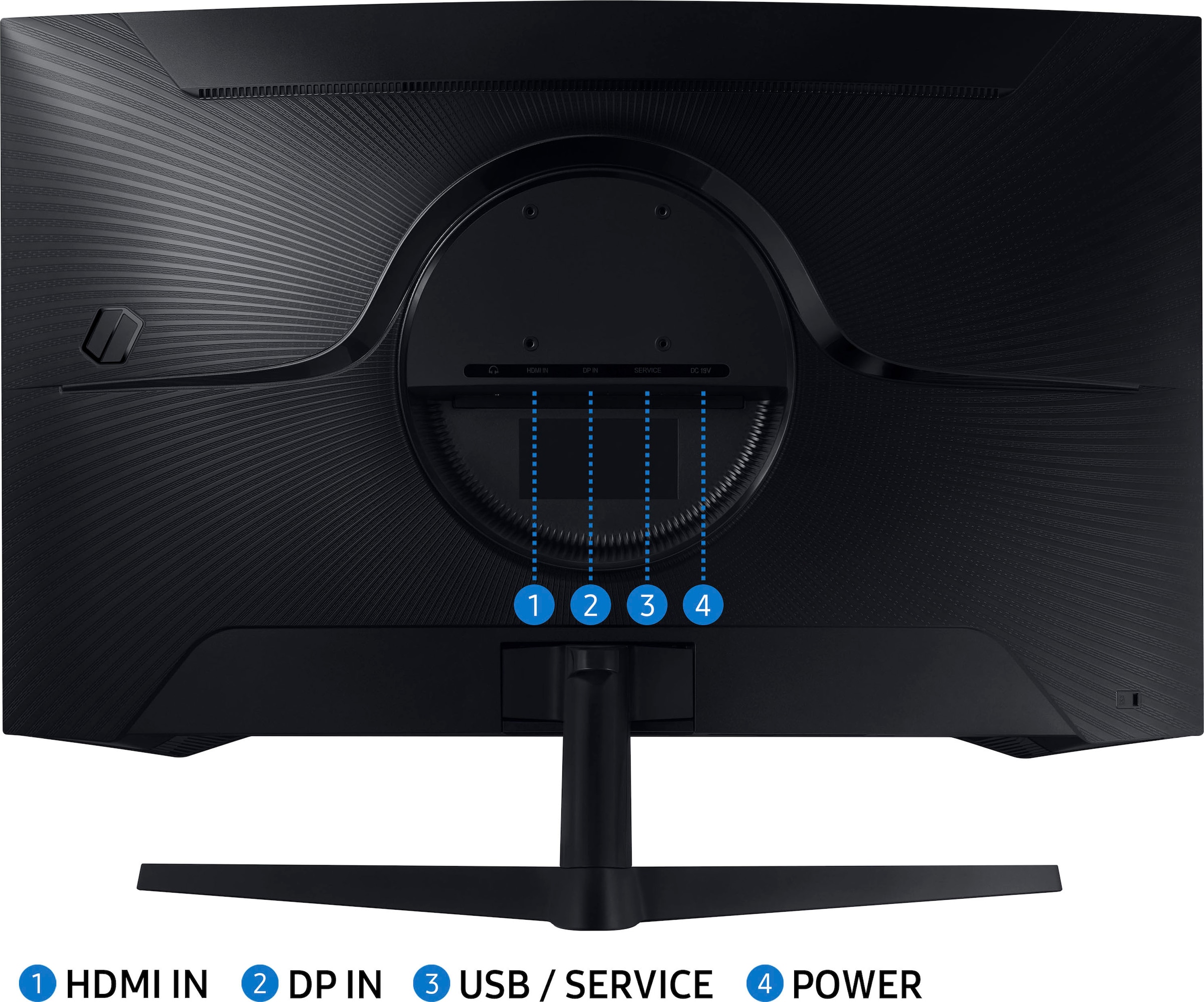 Samsung Curved-Gaming-LED-Monitor »Odyssey G5 C32G54TQBU«, 80 cm/32 Zoll, 2560 x 1440 px, WQHD, 1ms (MPRT)