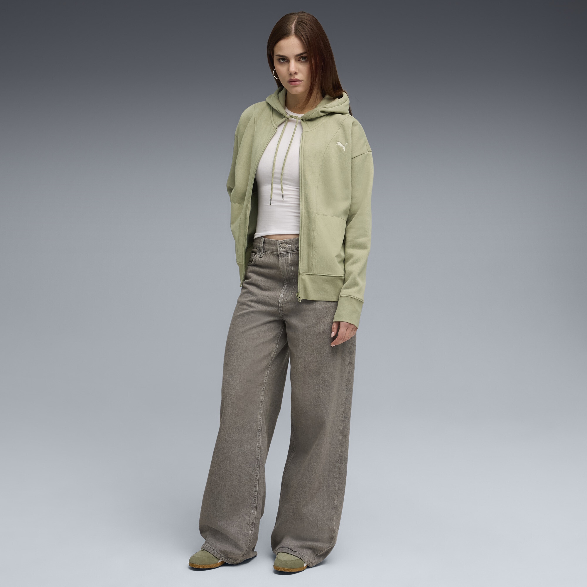 PUMA Sweatjacke »HER Relaxed Kapuzenjacke Damen«