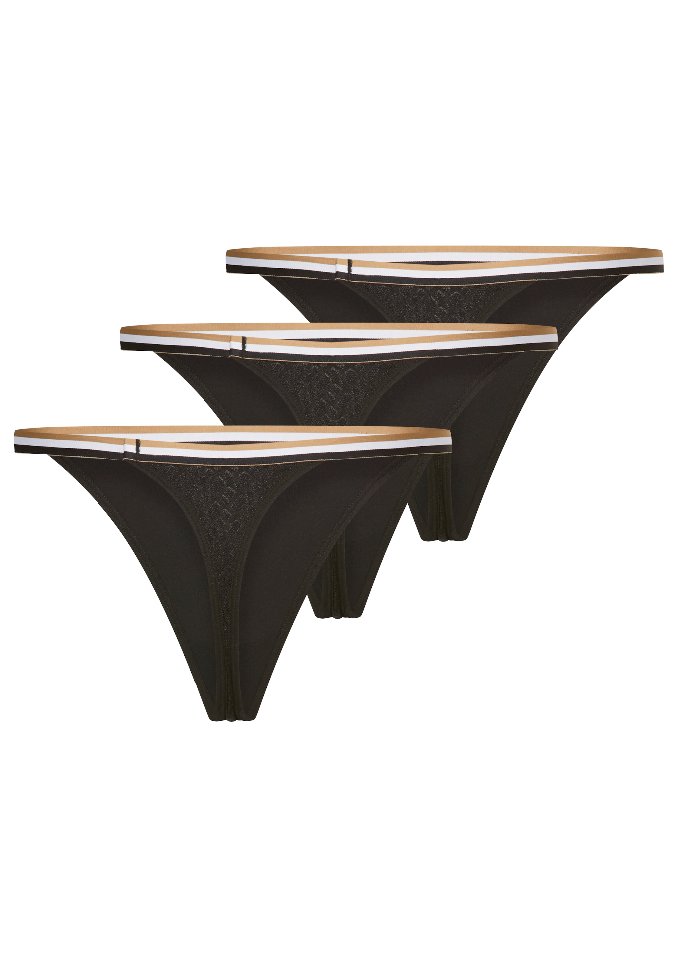BOSS Stringtanga "B LACE", (3 St.) günstig online kaufen