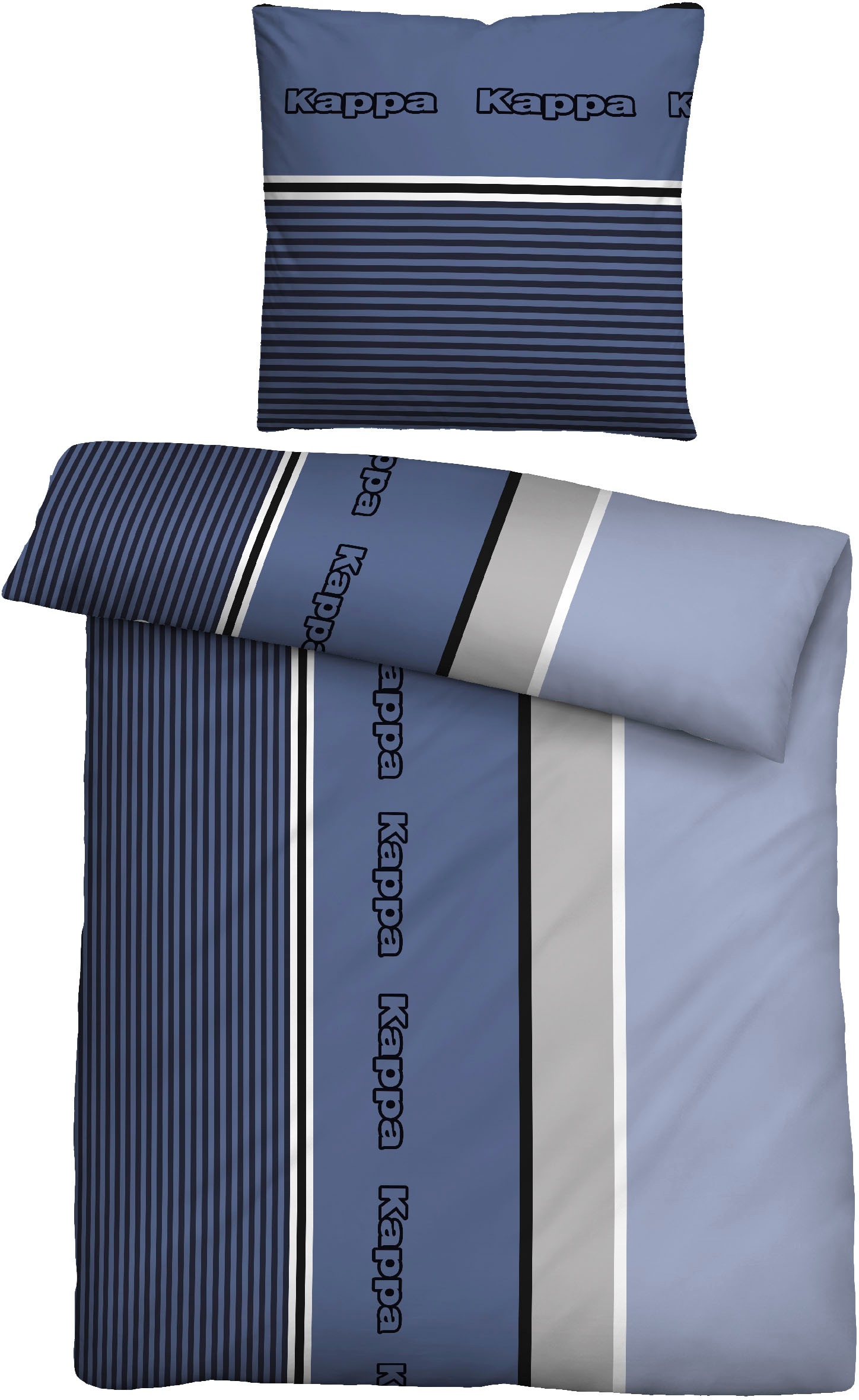 Thumbnail - Kappa Bettwäsche "Sofia" 2 Stk. tlg. pflegeleichte + feinfädige Qualität, 100% Baumwolle, Reißverschluss