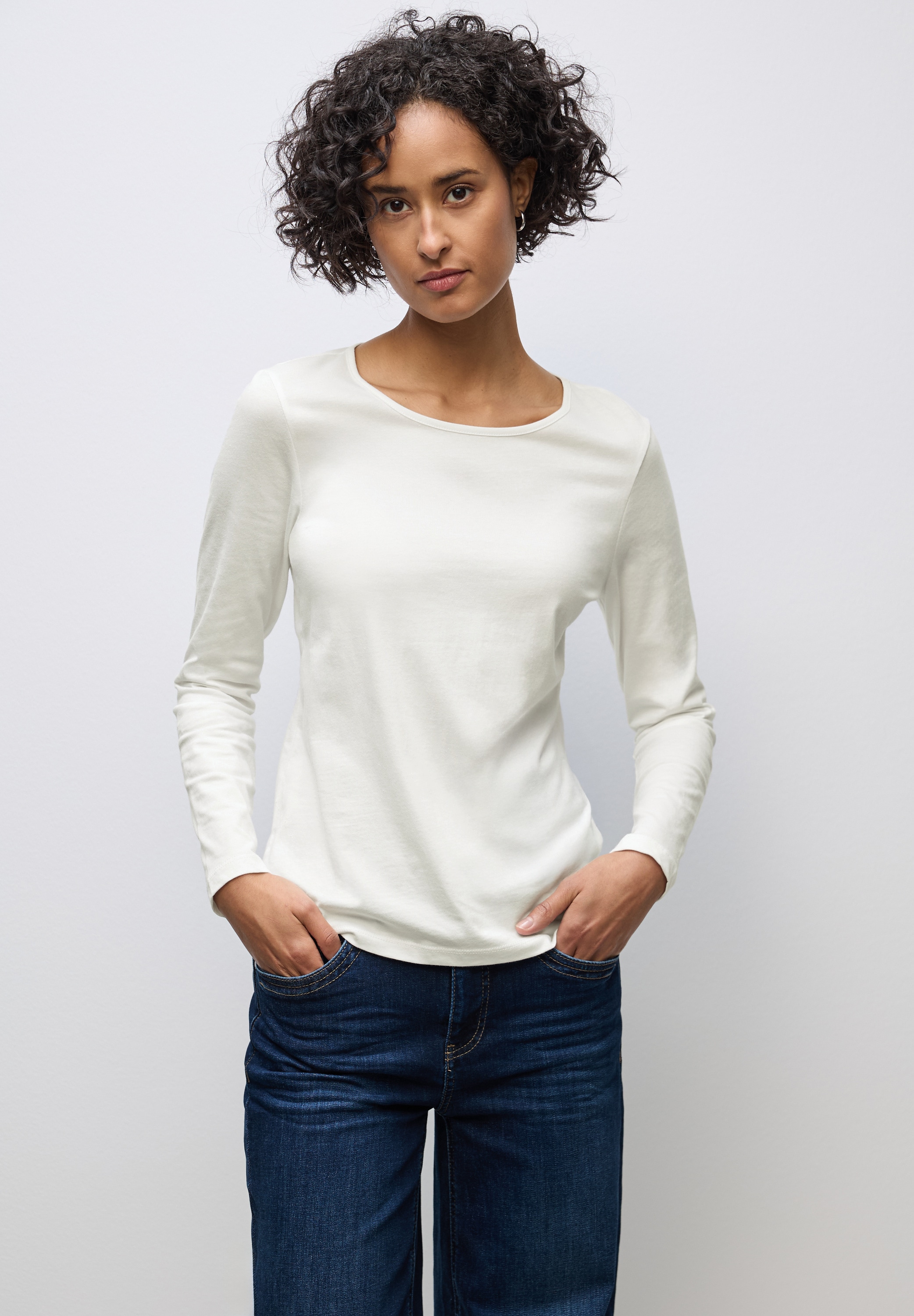 STREET ONE Langarmshirt Basic