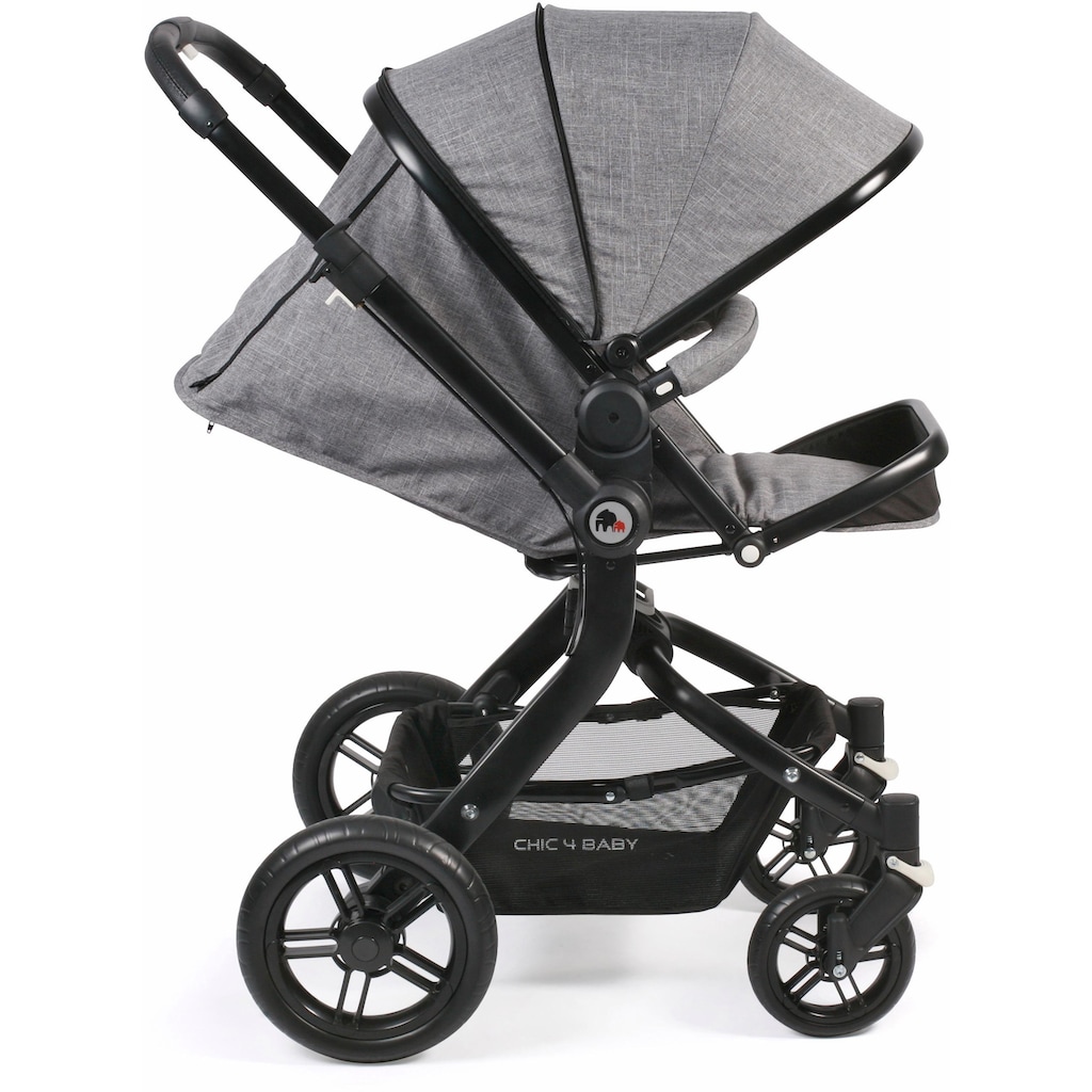 CHIC4BABY Kombi-Kinderwagen »Tano, grau«, 15 kg