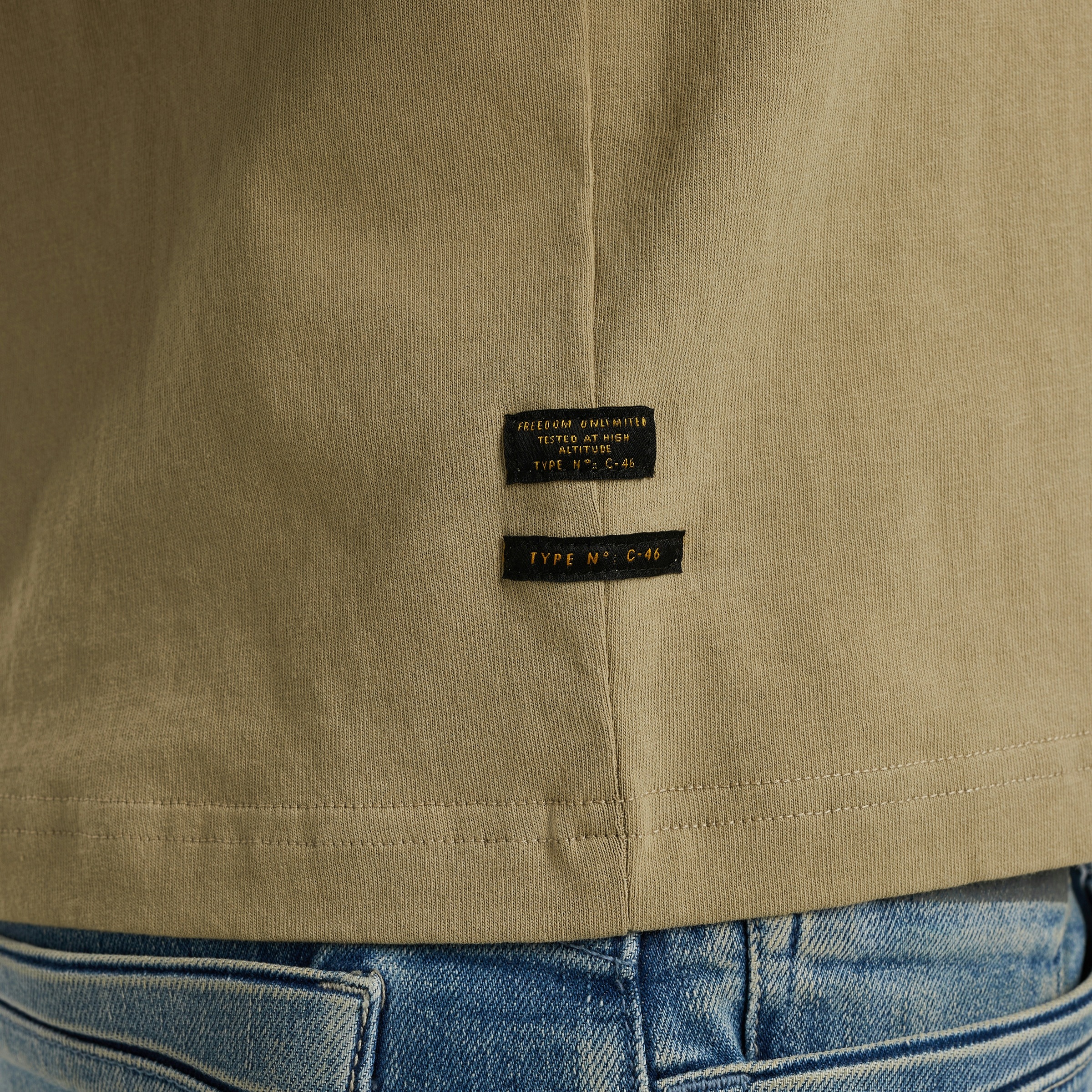 PME LEGEND T-Shirt »Short sleeve r-neck open end jersey«, mit Logo-Print