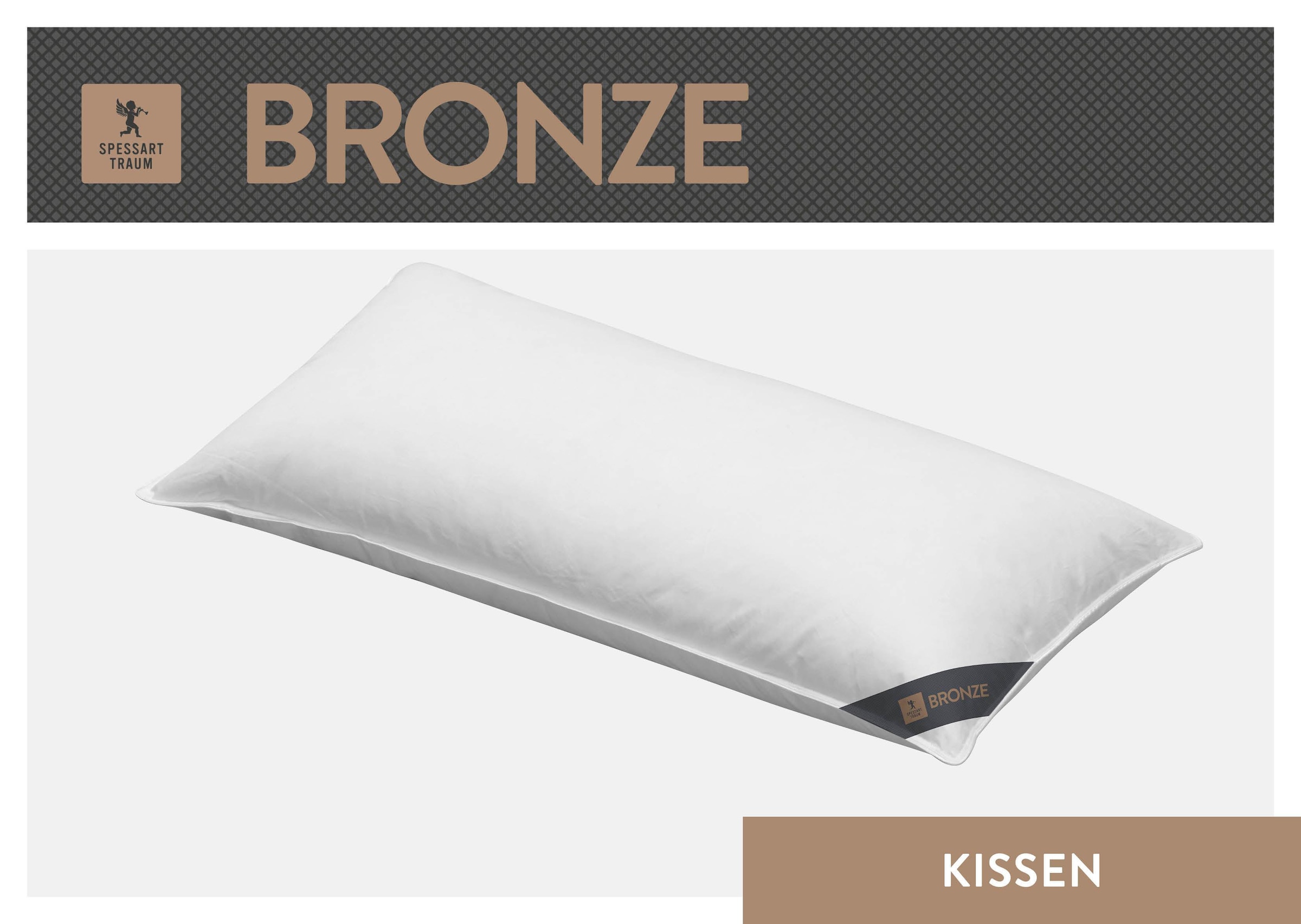 SPESSARTTRAUM 3-Kammer-Kopfkissen "Bronze" Füllung: Aussen90Daunen10FedernI günstig online kaufen