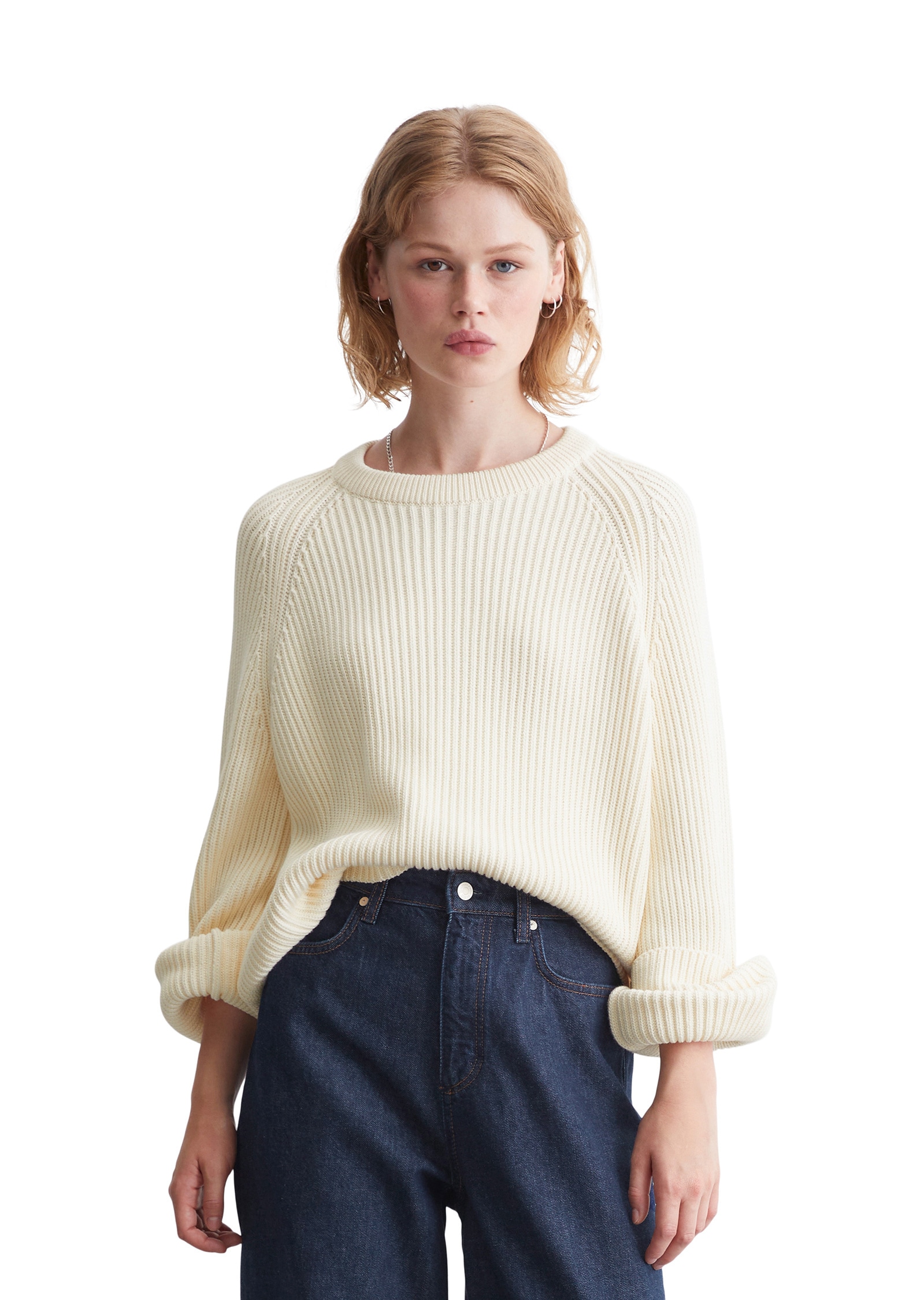 Strickpullover »aus Heavy-Weight-Organic-Cotton«