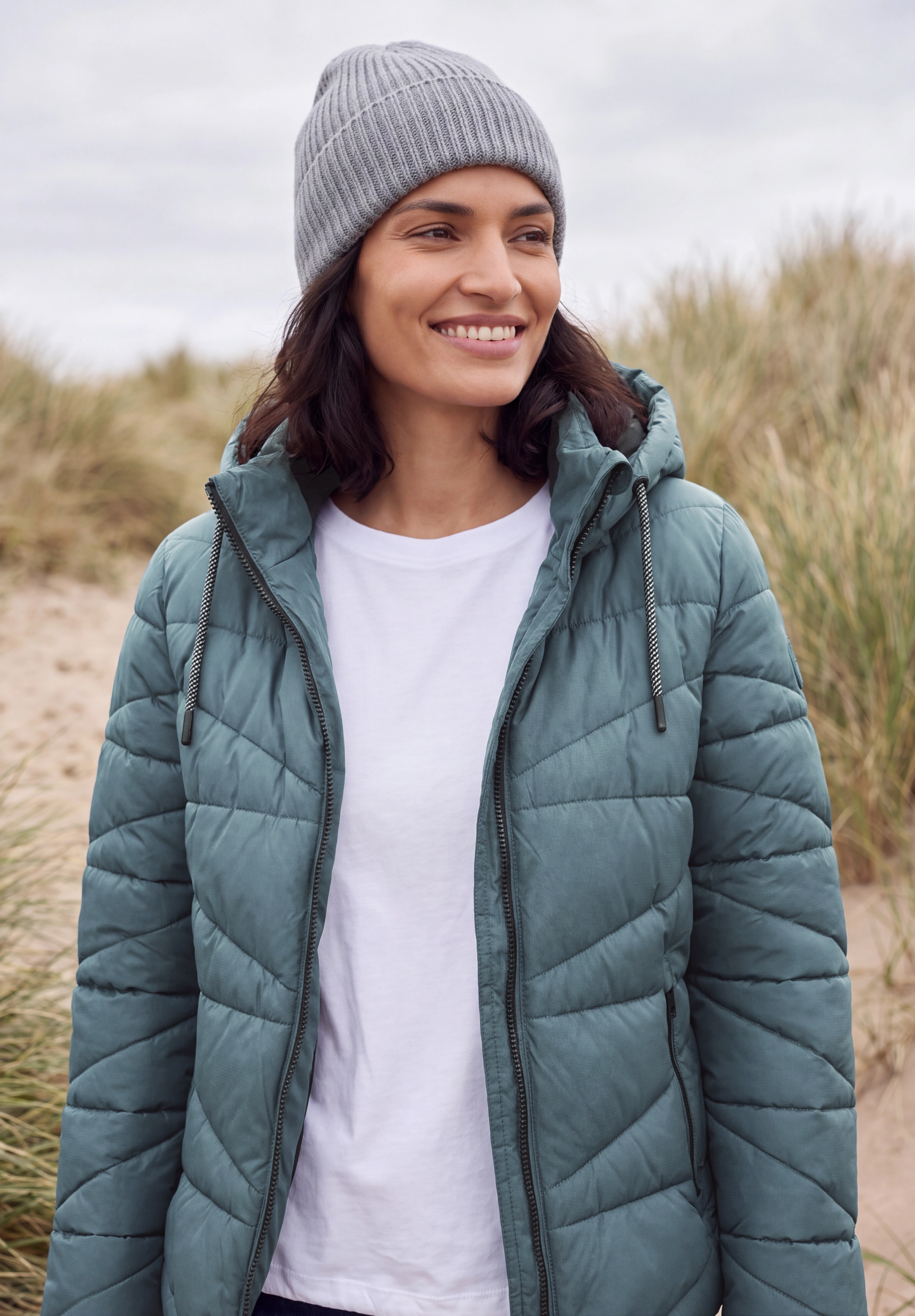 Cecil Steppjacke mit Kapuze mit Kapuze und Zipper