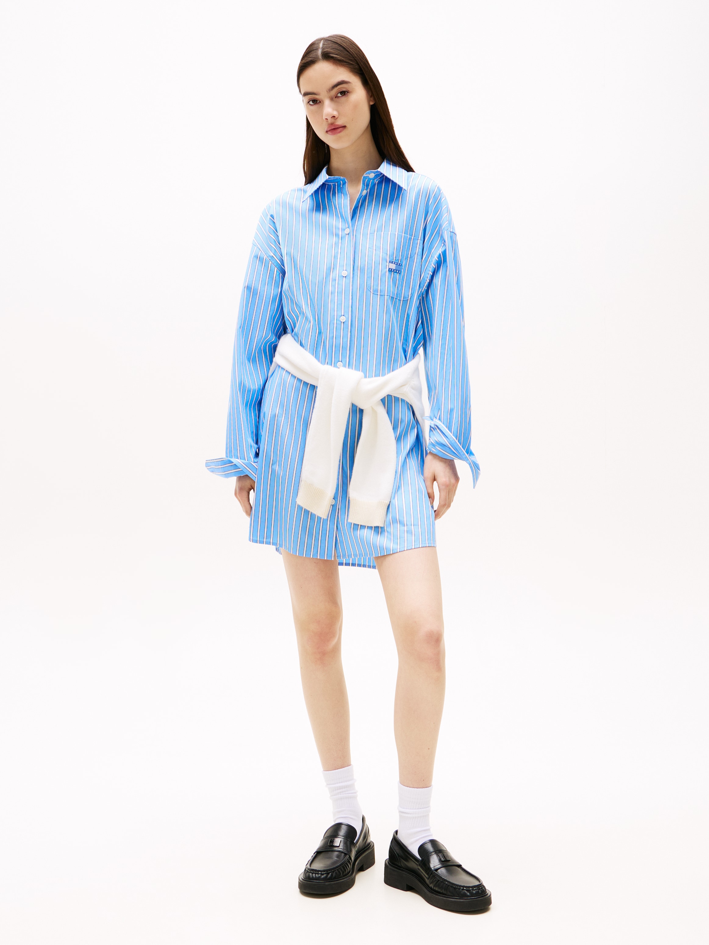 Tommy Jeans Hemdblusenkleid "TJW OVS MINI SHIRT DRESS EXT" Brusttasche günstig online kaufen