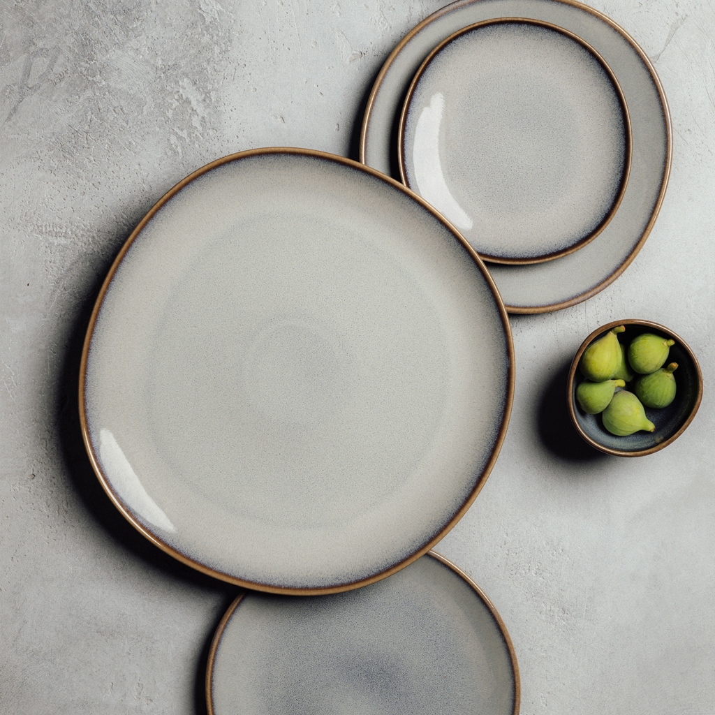 like. by Villeroy & Boch Servierplatte »Servierplatten Lave ø 32 cm 4er Set«