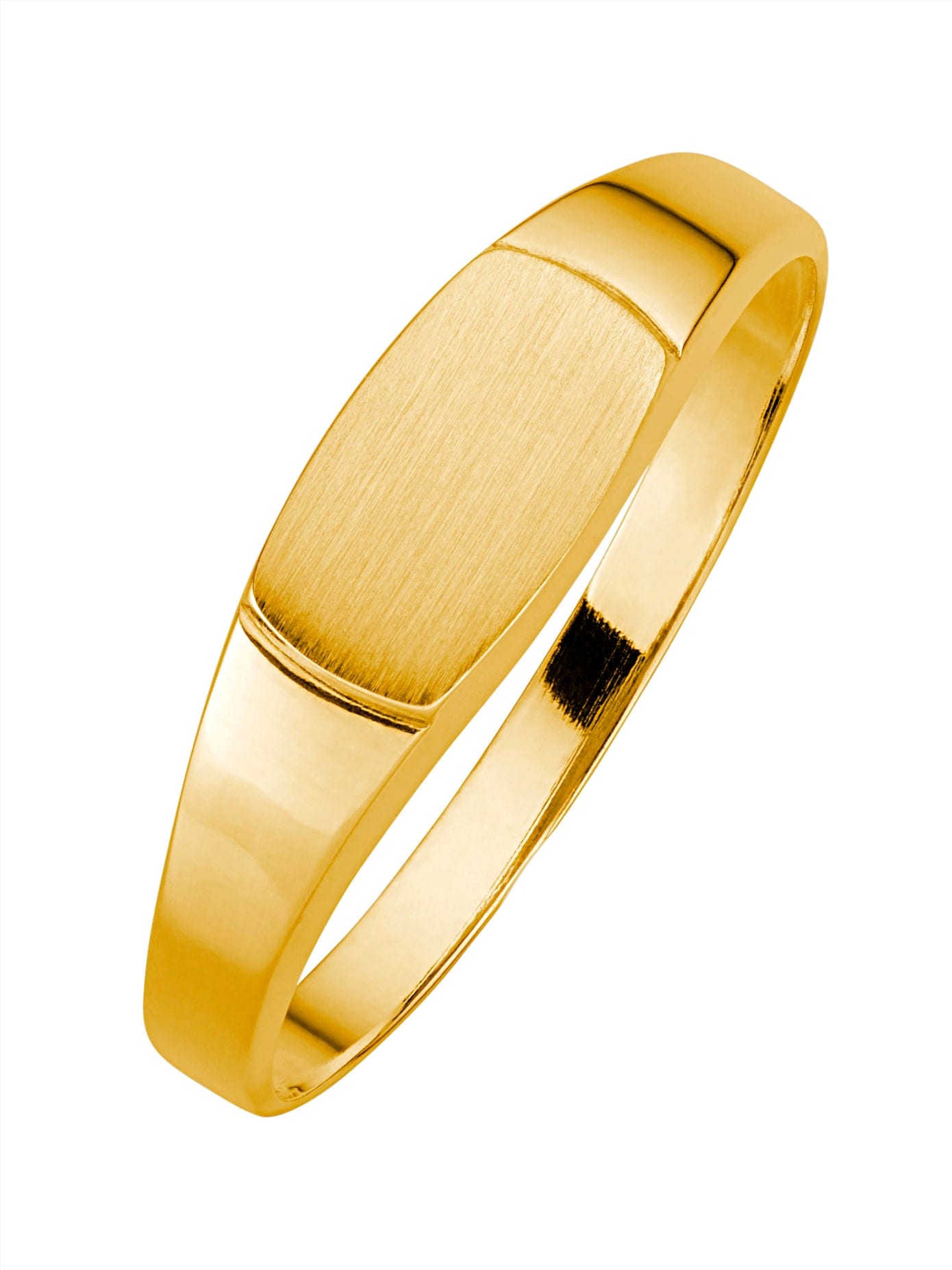 Fingerring LADY Gr. 18, gold (gelbgold 375), Fingerringe, Damen, 18, Metall, Fingerring 7