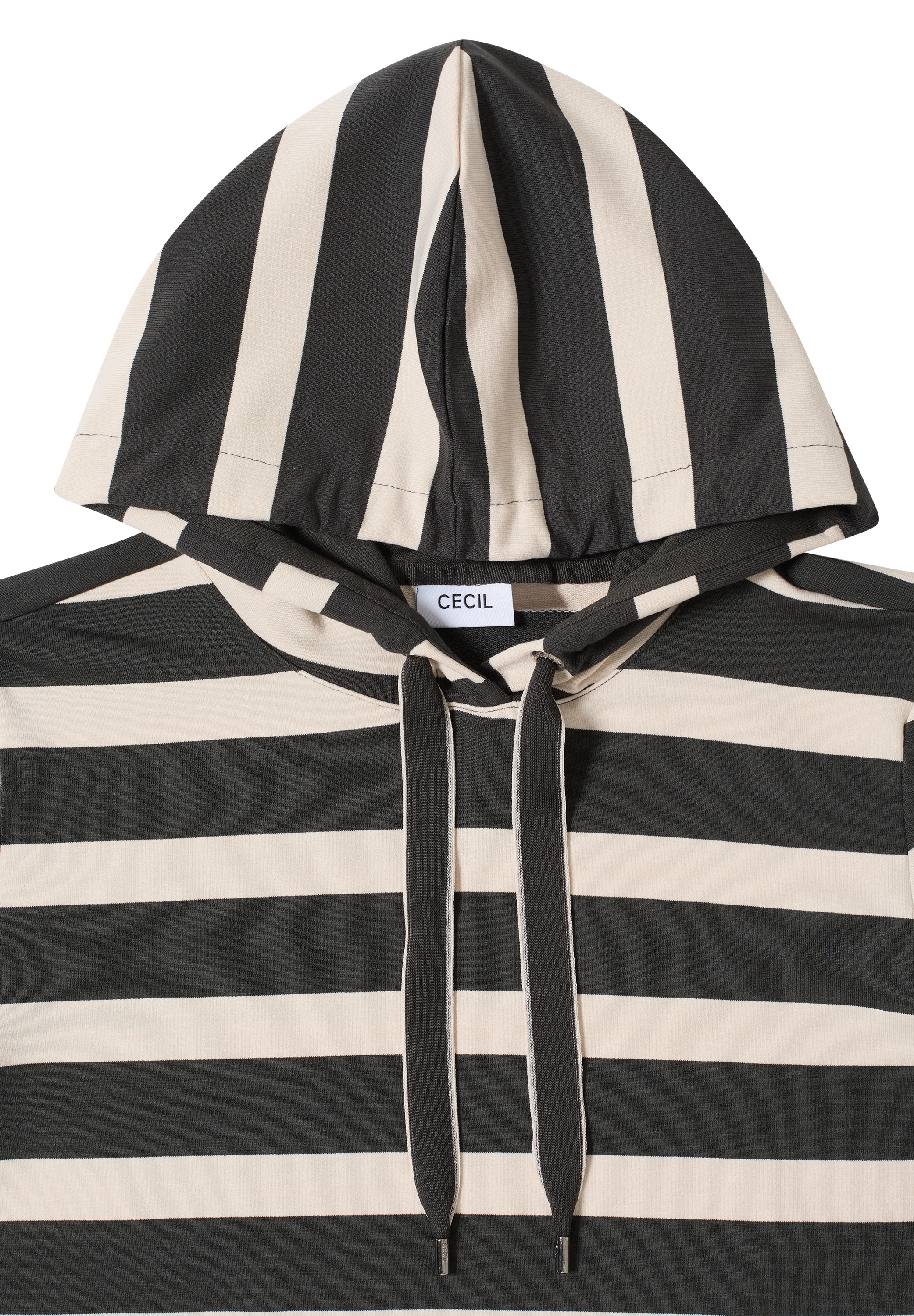 Cecil Langarmshirt mit Kapuze mit Tunnelzugband
