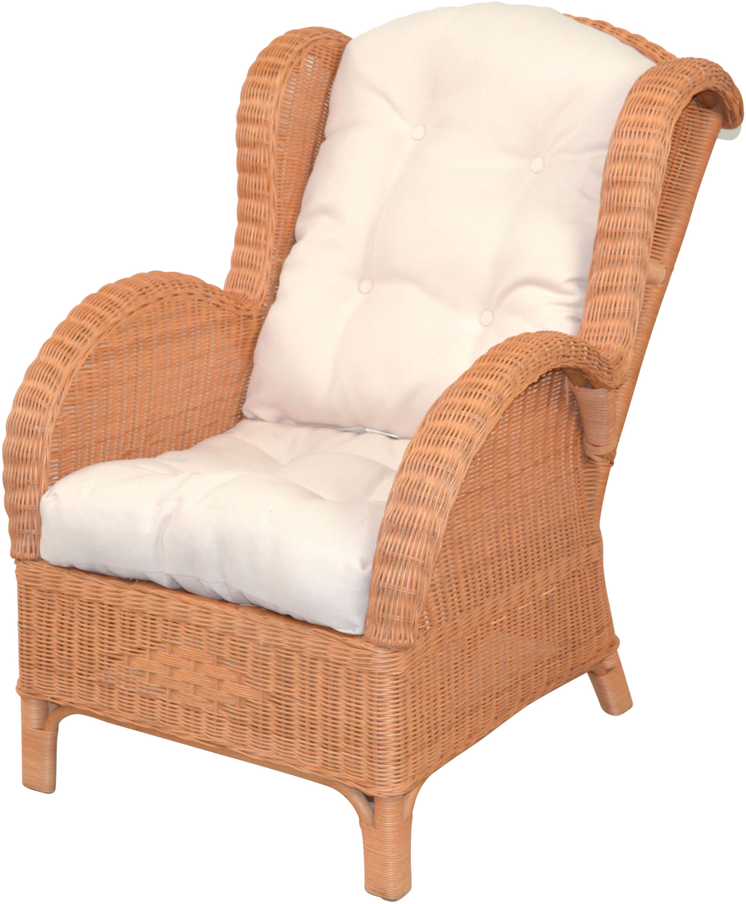 HOFMANN LIVING AND MORE Ohrensessel 1 Stk. tlg. Handgeflochten günstig online kaufen