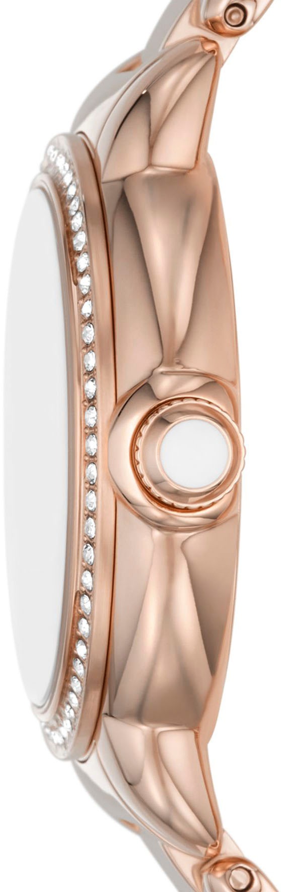 Emporio Armani Quarzuhr, Armbanduhr, Damenuhr, Perlmutt-Zifferblatt, Edelstahlarmband