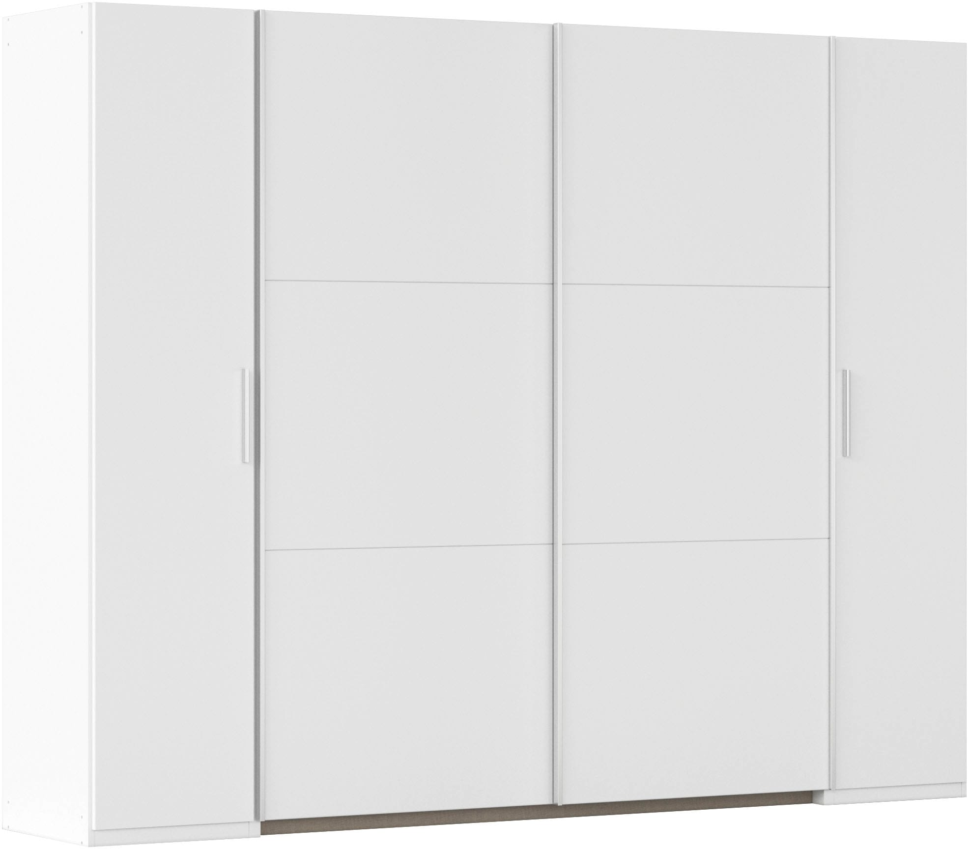rauch Schwebetürenschrank "Kleiderschrank Drehtürenschrank Schrank Garderobe KRONACH" in 3 Ausstattungen BASIC/CLASSIC/PREMIUM, Breiten 225/268/311/354 cm, mit Dreh- und Schwebetüren und vielen Einlegeböden MADE IN GERMANY