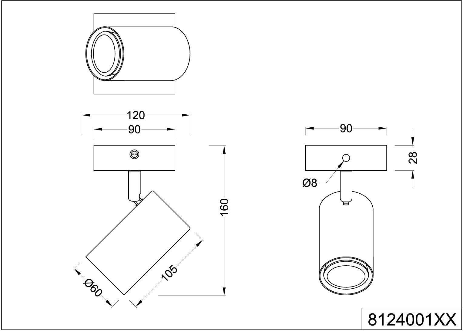 Holz TRIO | Leuchten bestellen Deckenmontage flammig-flammig, per 1 Baldachin Stecker Wand-und »Marley«, o. Fest-Anschluss, BAUR Deckenspot