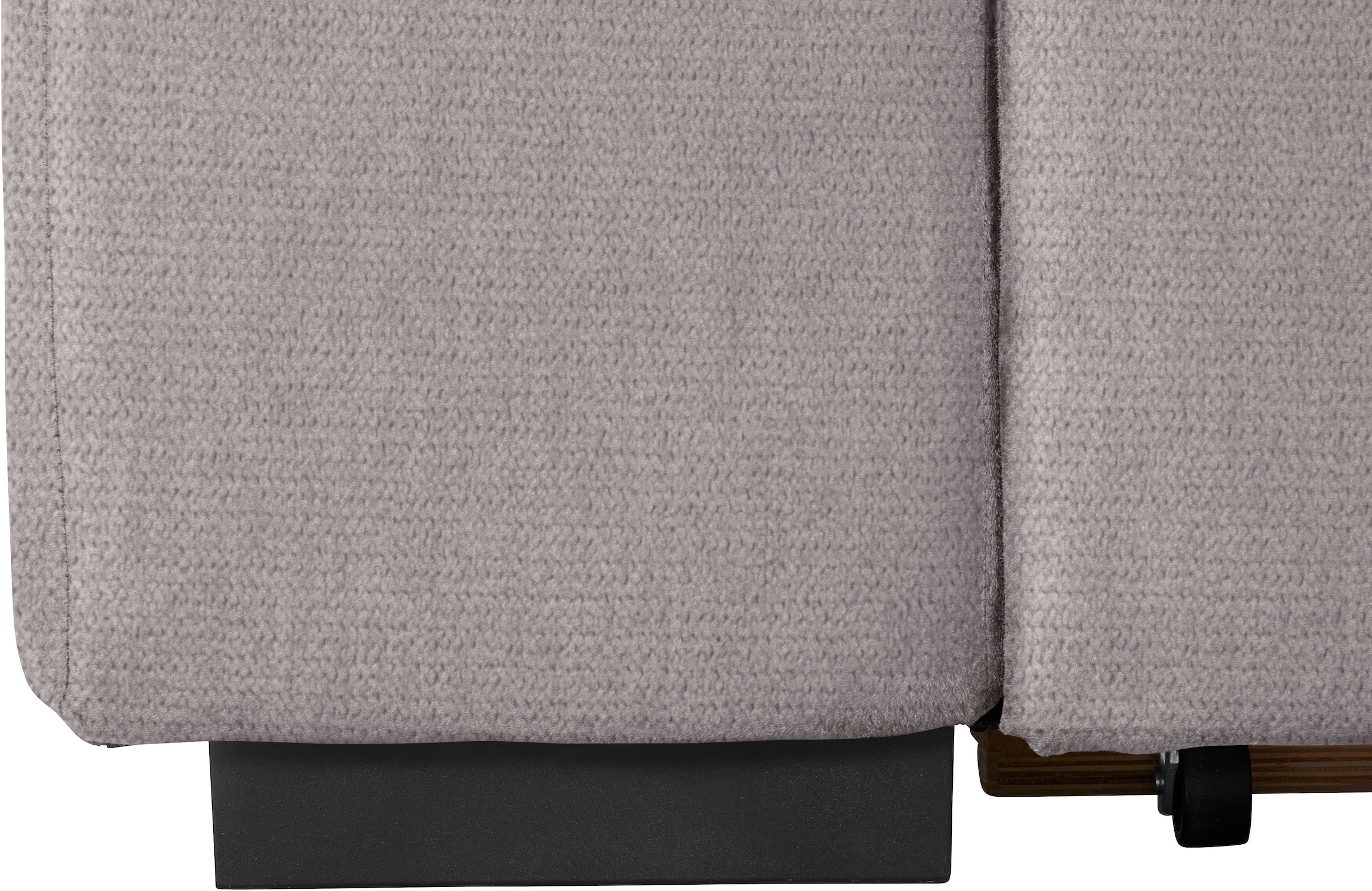 COTTA Ecksofa »Lola L-Form«, (Set, mit Hocker), mit Hocker & Kopfteilfunktion, wahlw. Bett- und Armteilfunktion