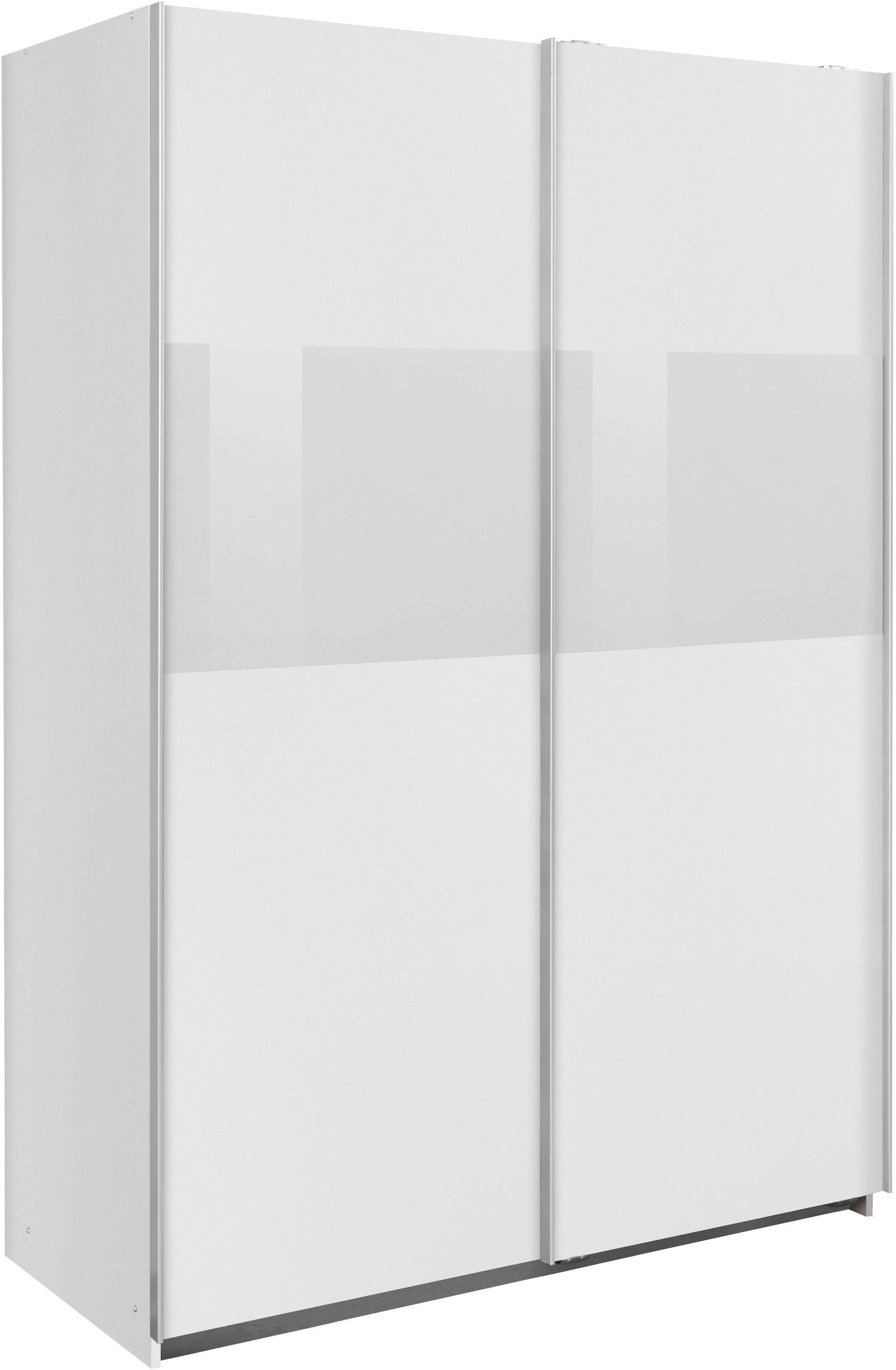 Wimex Schwebetürenschrank »Bramfeld«, und zusätzlichen mit | BAUR Glaselementen Einlegeböden