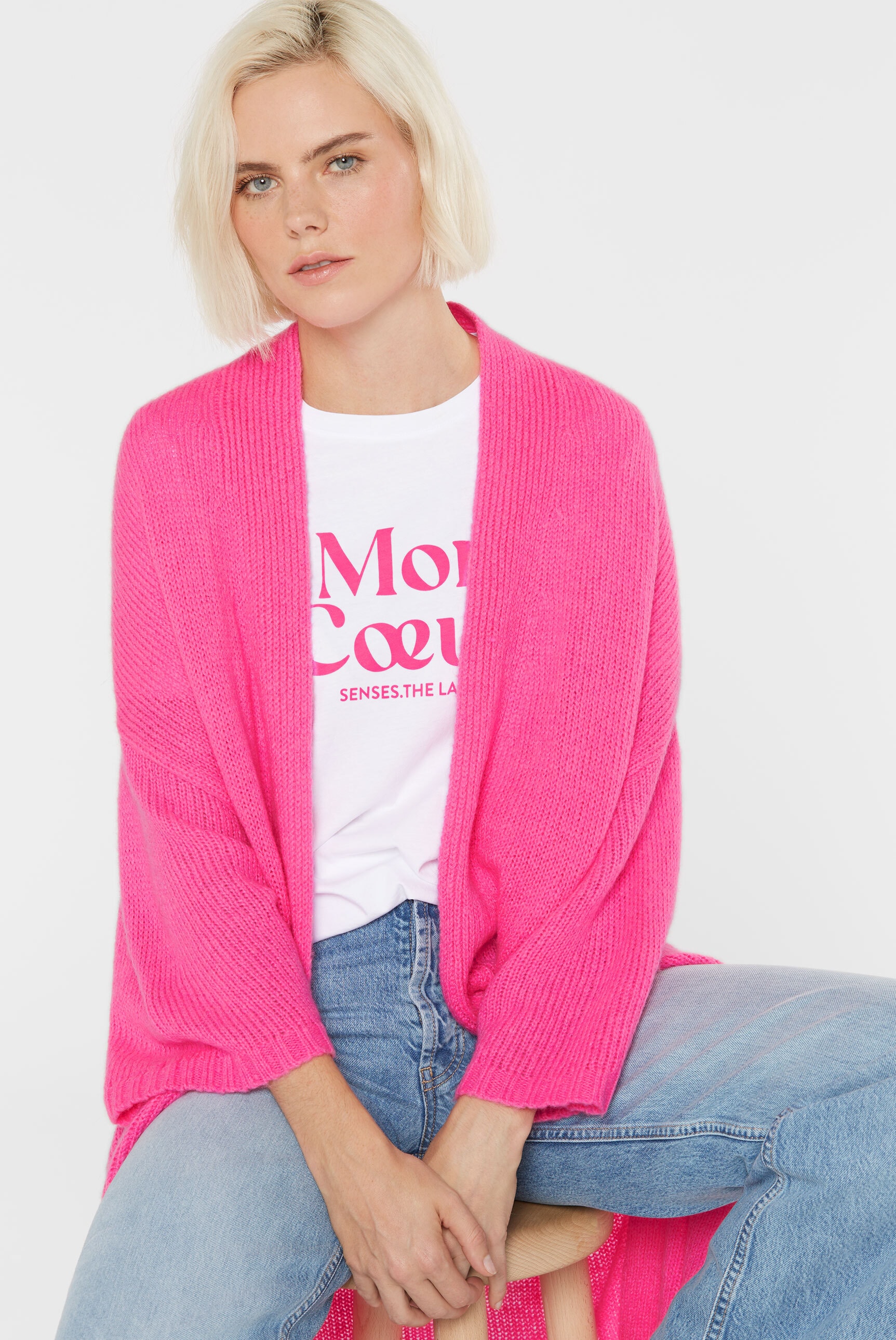SENSES.THE LABEL Cardigan, aus Feinstrick