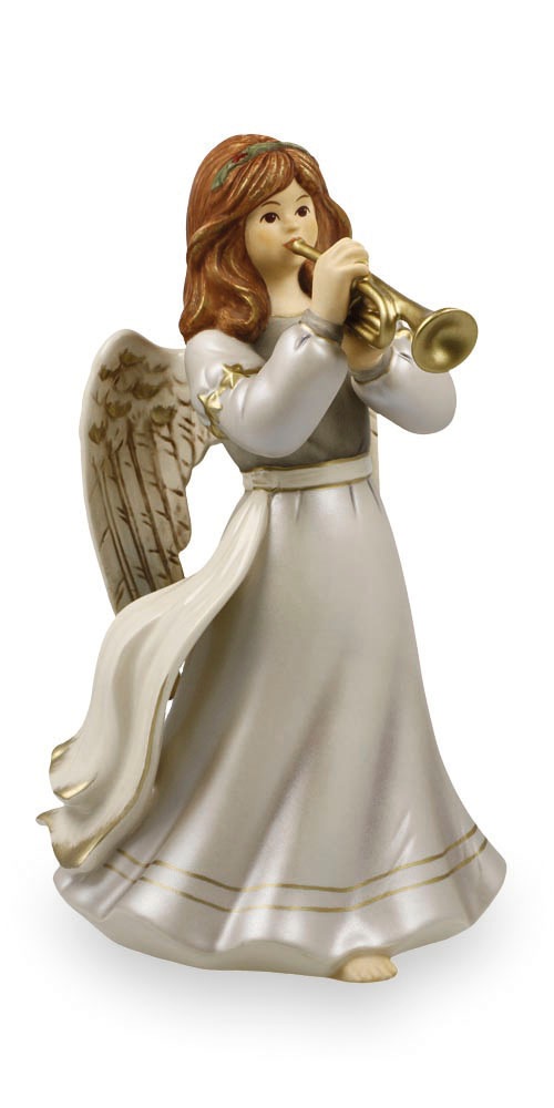Goebel Dekofigur "Engel Andächtige Trompetenspielerin" 12 x 13,5 x 20 cm günstig online kaufen
