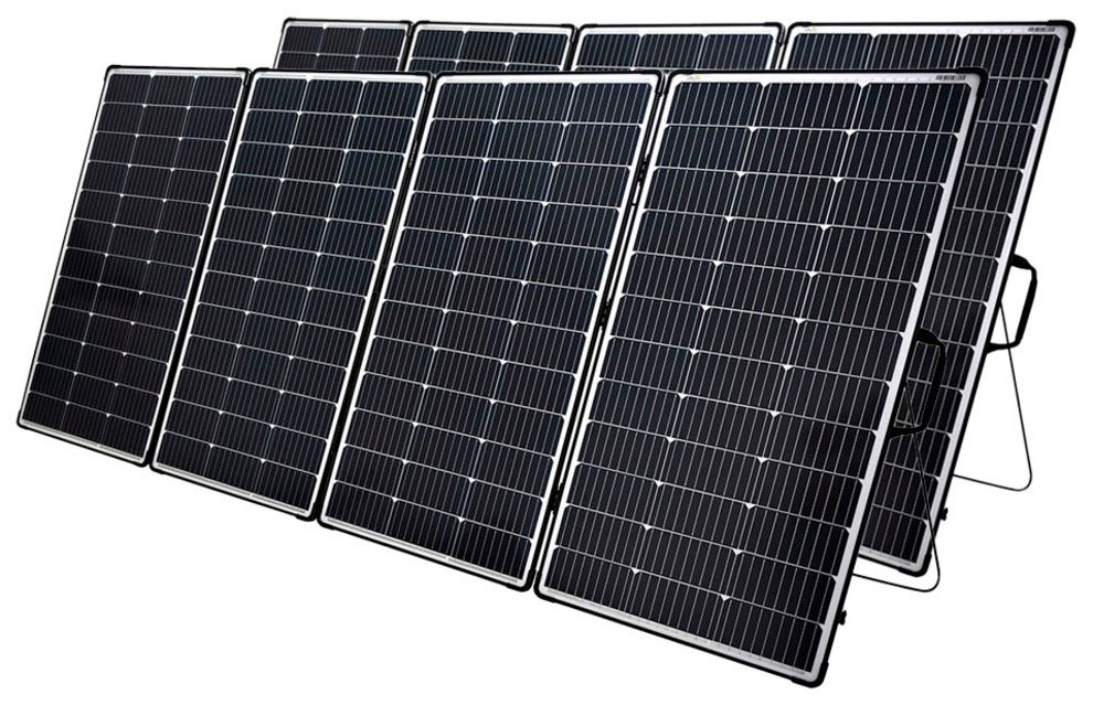 Ecoflow Solaranlage »Delta Pro Powerstation mit 2 x 440W Offgridtec Solarmodul«, (Spar-Set), mit Smart Home Panel, Plug and play