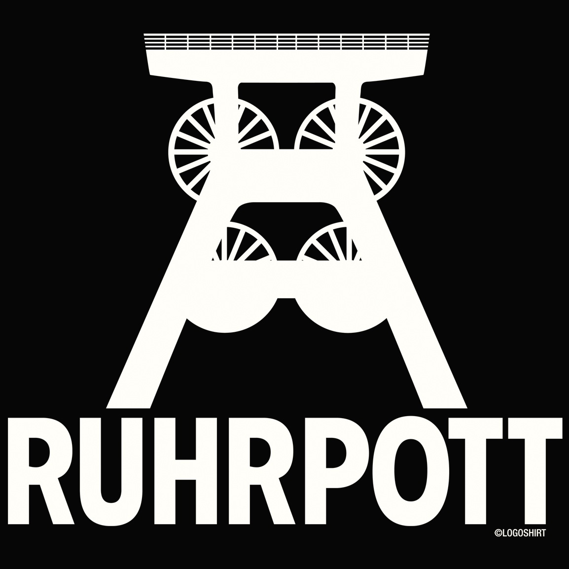 LOGOSHIRT T-Shirt »Ruhrpott Logo«, mit Ruhrpott-Symbol