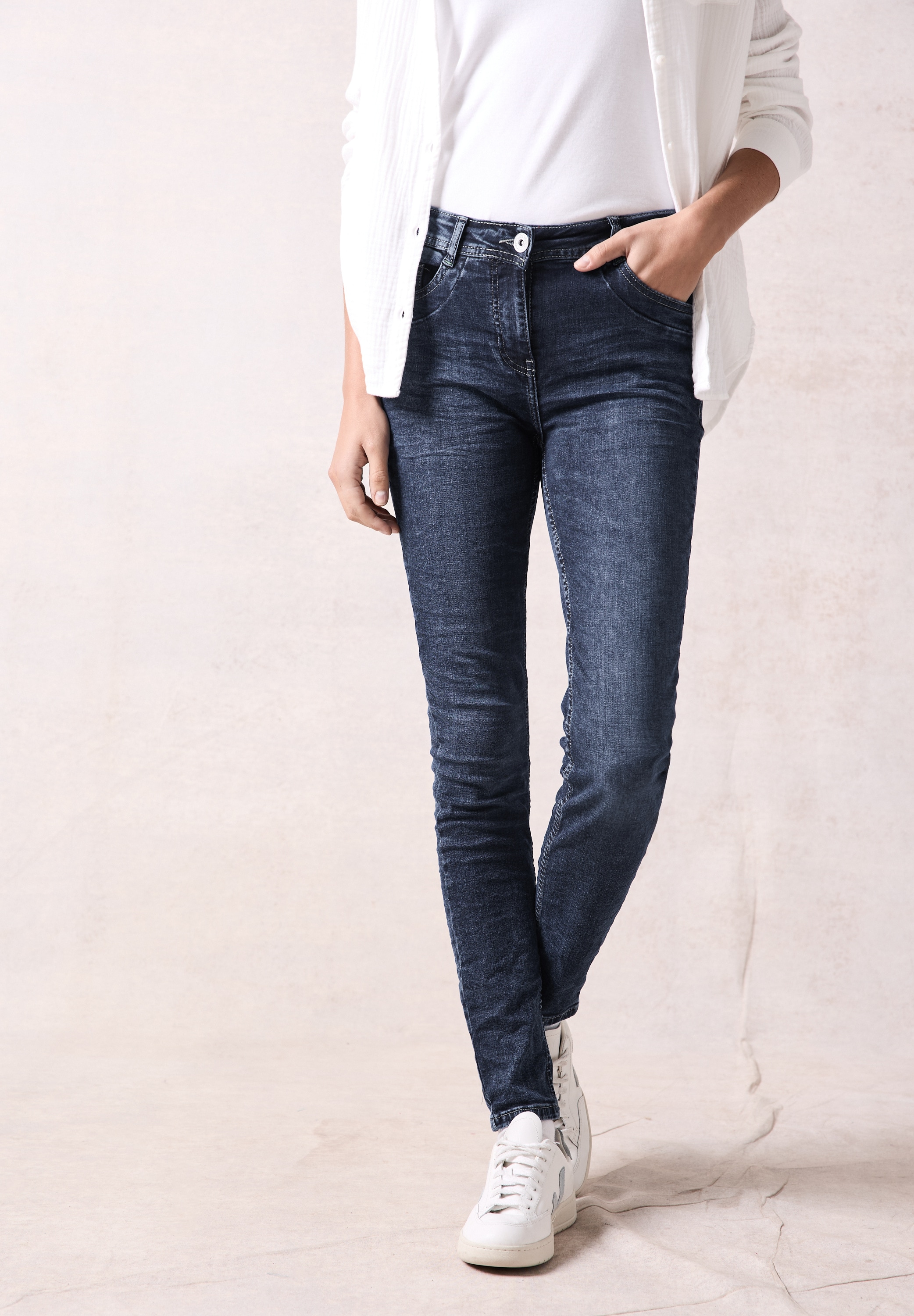 Cecil Regular-fit-Jeans High Waist