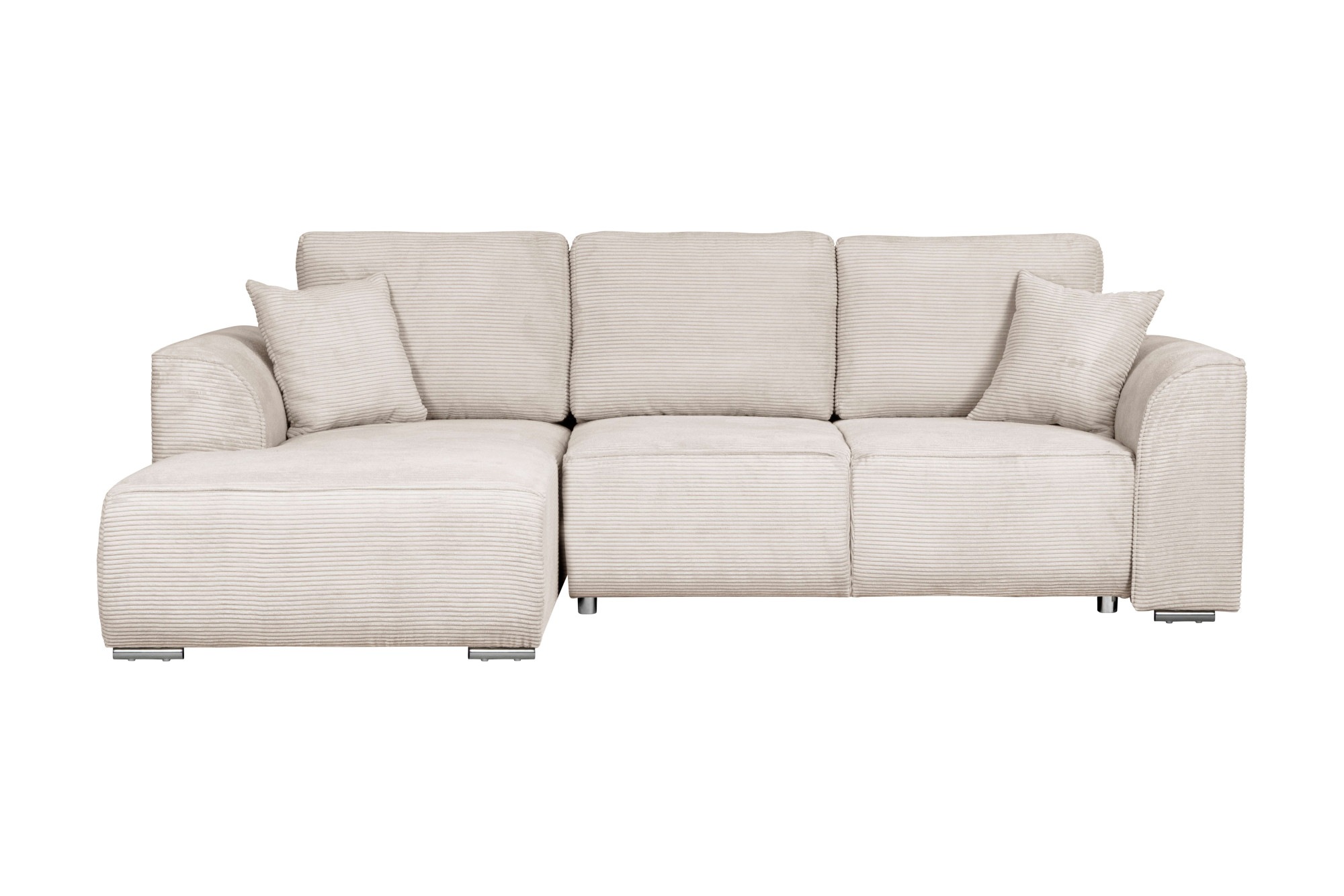 INOSIGN Ecksofa »BEATRICE optionale Schlafsofa mit Bettkasten, B/T/H: 265/170/86 cm«, L-Form, wahlweise auch mit Bettfunktion und Bettkasten
