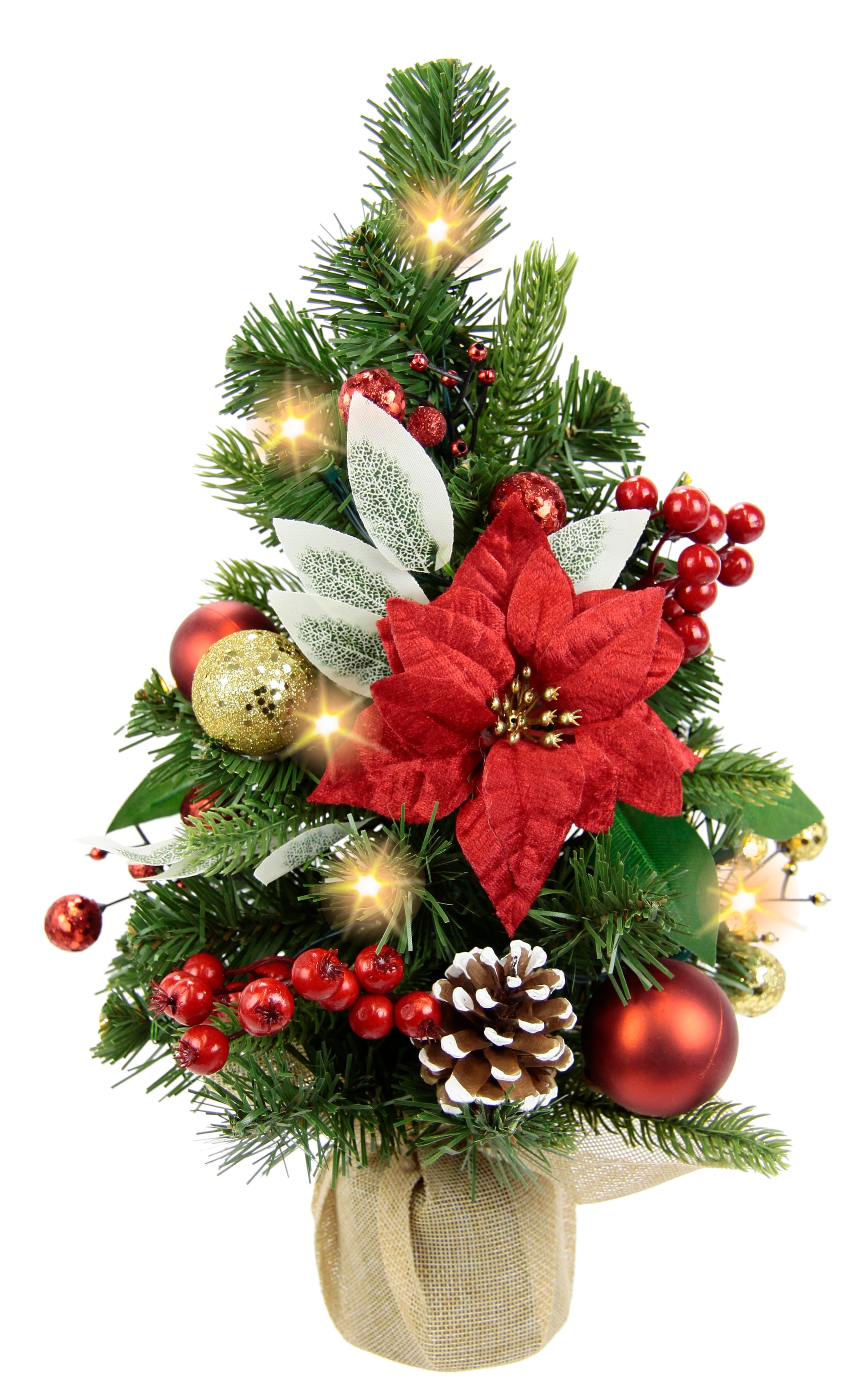 I.GE.A. Künstlicher Weihnachtsbaum "Geschmückter Tannenbaum Poinsettia mit günstig online kaufen