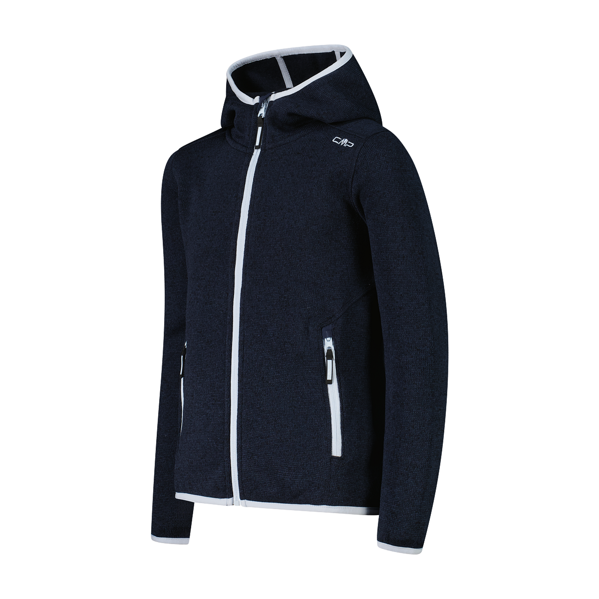 CMP Strickfleecejacke »KID G JACKET FIXED HOOD« mit Kapuze mit Kapuze, wärmeisolierend, windabweisend, wasserabweisend