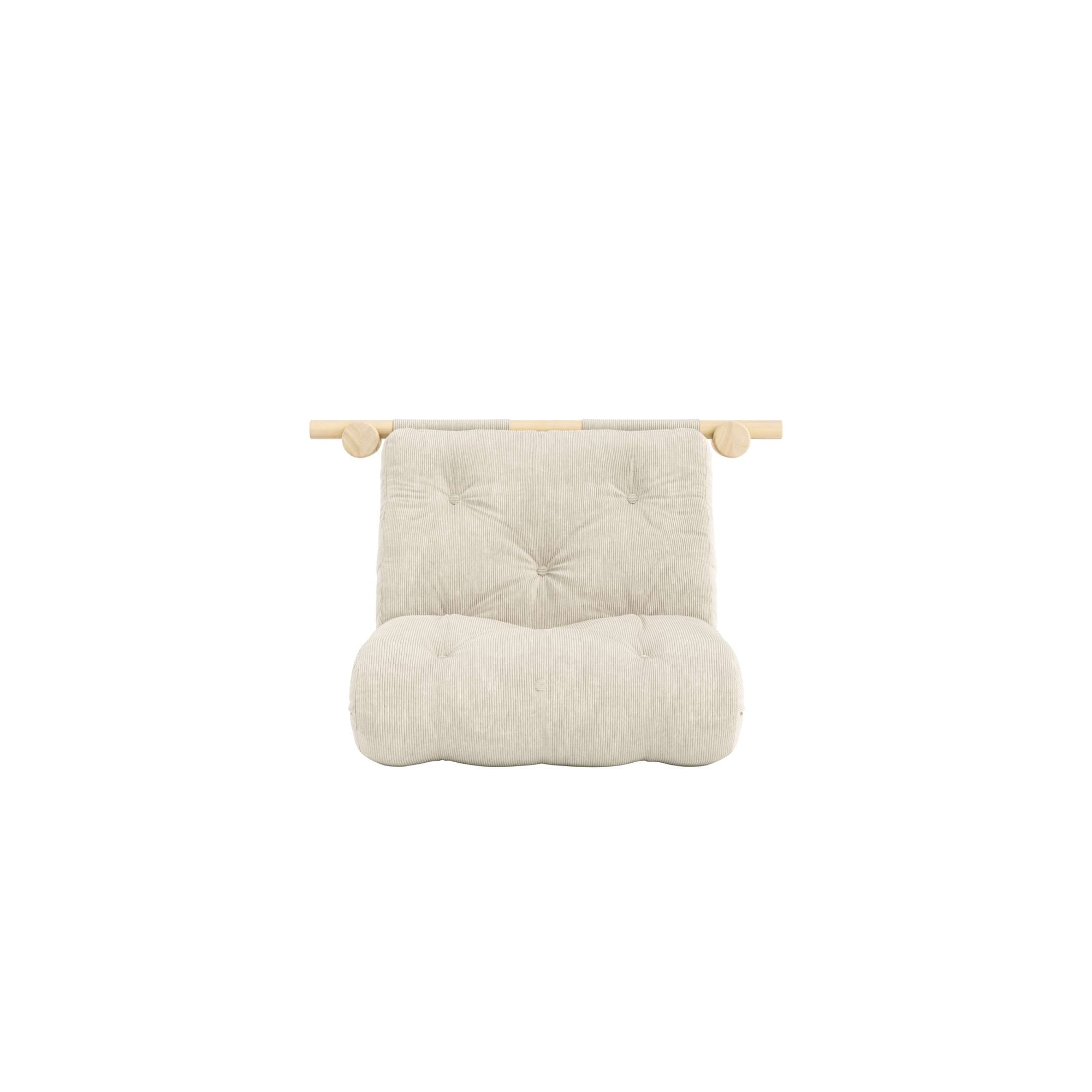 Karup Design Schlafsofa »Hooked Schlafsessel, Sitz- und Schlafplatz, Wandmontiert, platzsparend«, Futonmatratze inkl. Halterungsset aus FSC®-zertifiziertem Massivholz