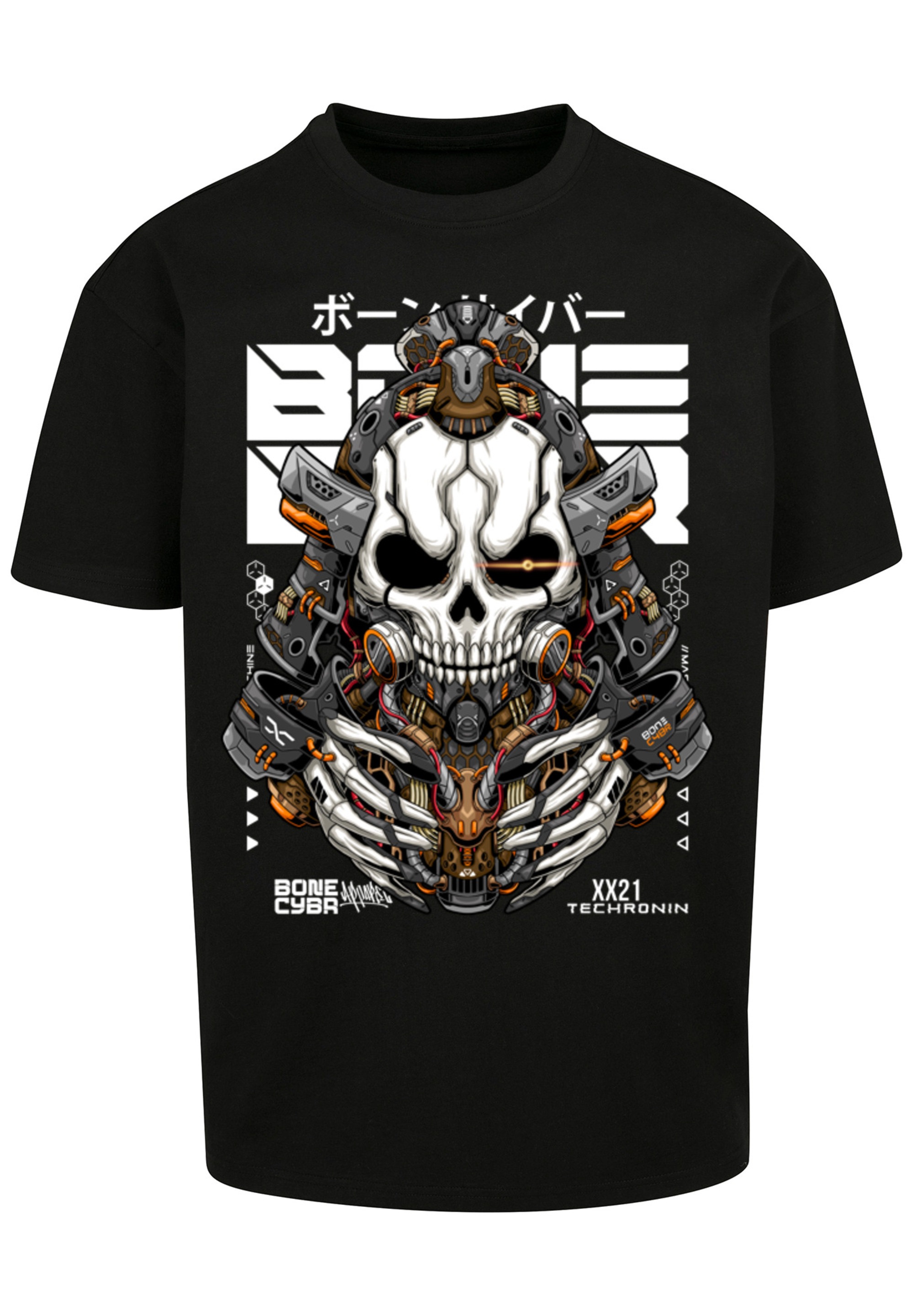 F4NT4STIC T-Shirt »Bone Cyber Techronin CYBERPUNK STYLES«, Print