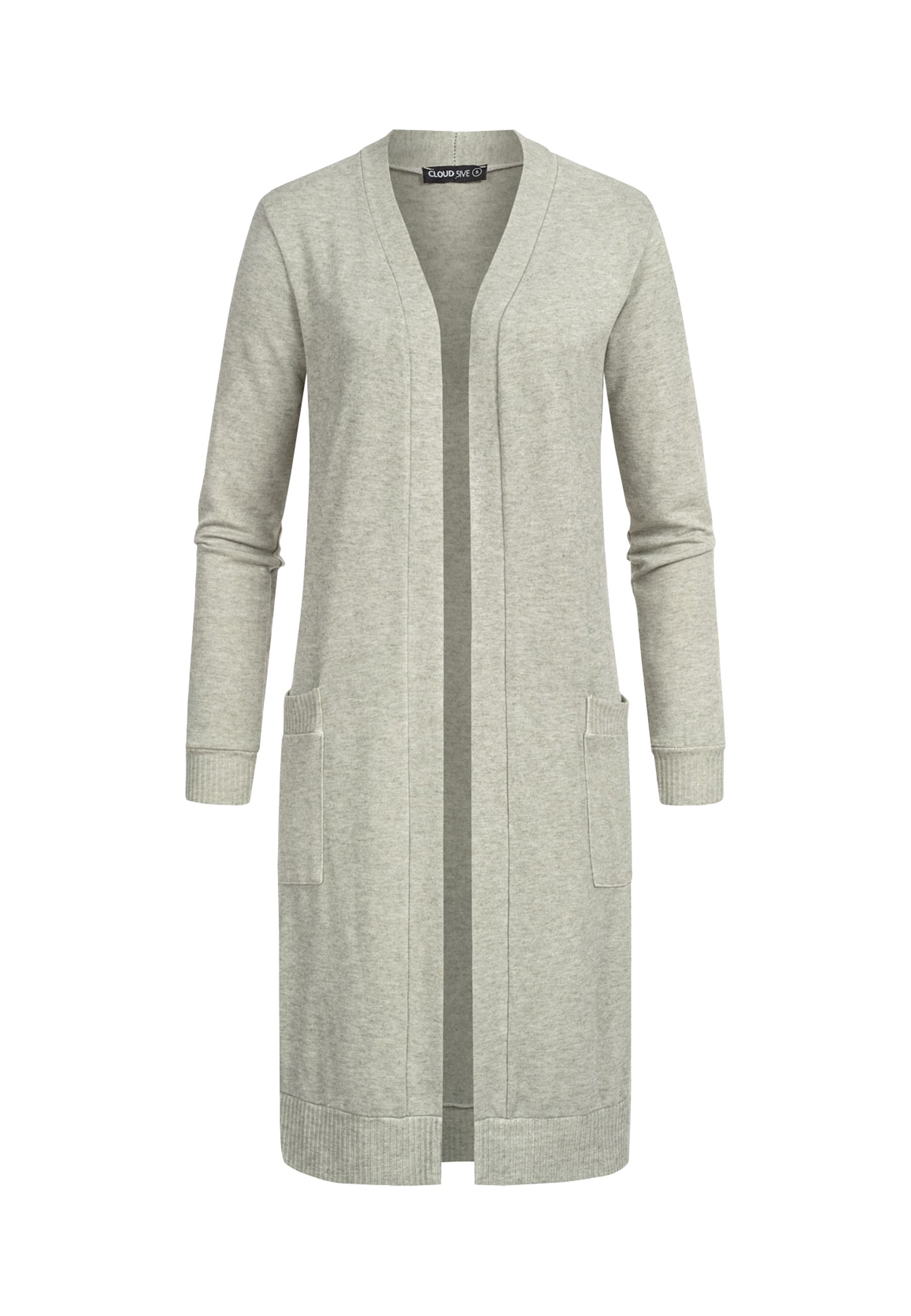 CLOUD 5IVE Strickjacke "CLOUD 5IVE Longform Viskose Cardigan mit 2 seitl. T günstig online kaufen